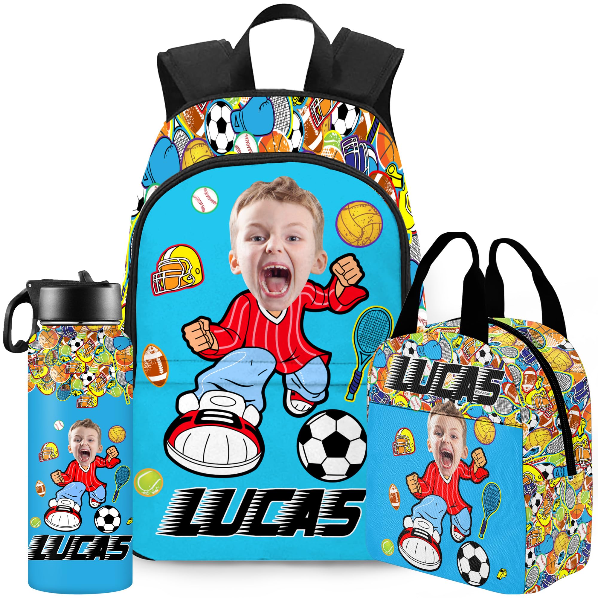 Jaydouble Back to School Gifts for Son Nephew Grandson Custom Kids Backpack Personalized Backpack for Boys Casual Unisex School Bags Customized