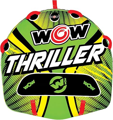 Wow Sports Thriller Towable Deck Tube for Boating Adults, Tubing Boat Inflatable for Water Sports