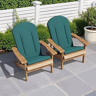 Crestlive Products 50x20 Inch Adirondack Chair Cushions Set of 2 Outdoor Rocking Chair Cushions
