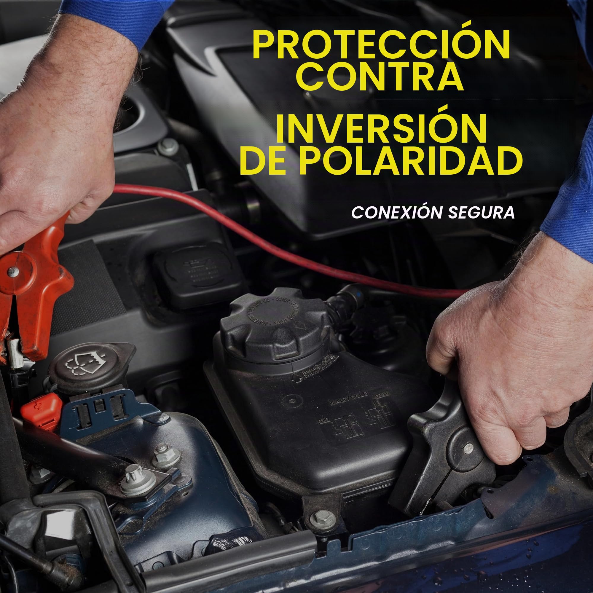 Goodyear, Arrancador de Emergencia de 8000 mAh, multifunción, batería de Litio, para vehículos a Gasolina/diésel, función Banco de energía, Linterna LED con 3 Modos de Uso