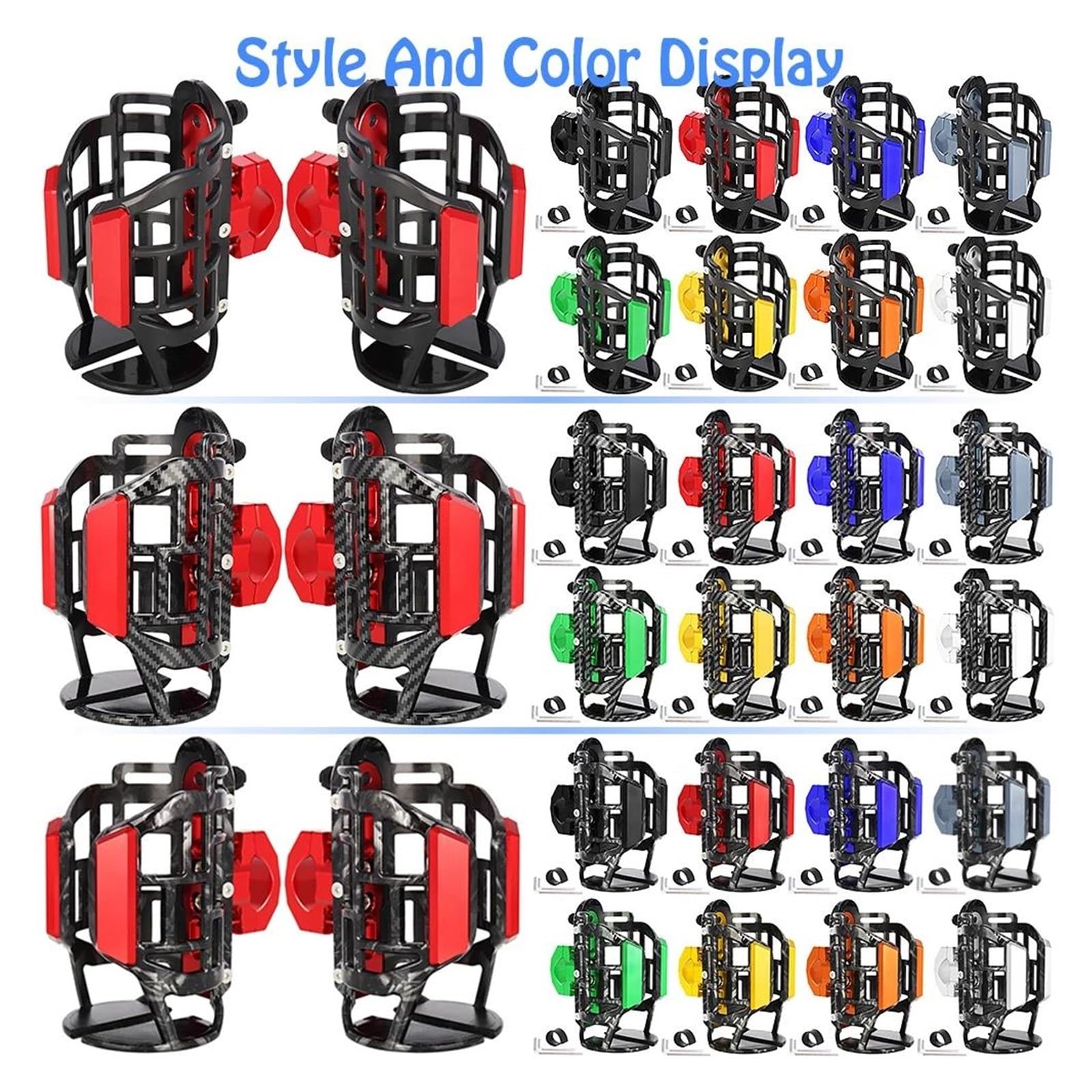 Portabidones Motocicleta para H PCX125 ADV350 ADV750 ADV160 ADV150. Portavasos para Bebidas, Botella De Agua Y Bebidas CNC para Motocicleta(Rojo)