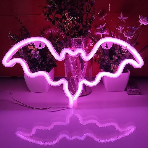 Miniatura 2 de JYWJ - Letrero de neón con luces LED, funciona con 3 pilas AA, para decoración de mesa, decoración de pared para dormitorio de niños, regalo de