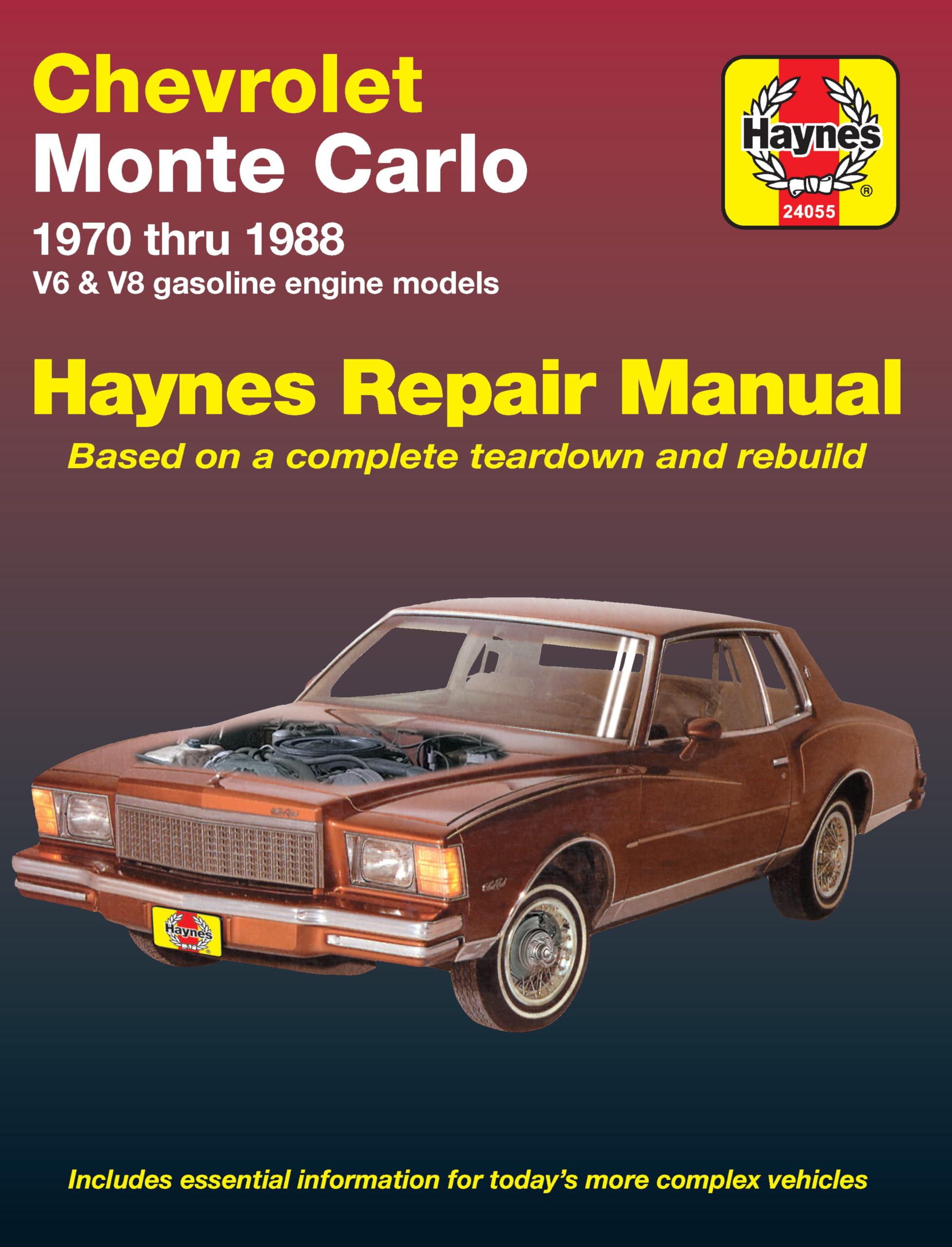 1978 Chevrolet Shop Manual El Camino Monte Carlo Impala Caprice