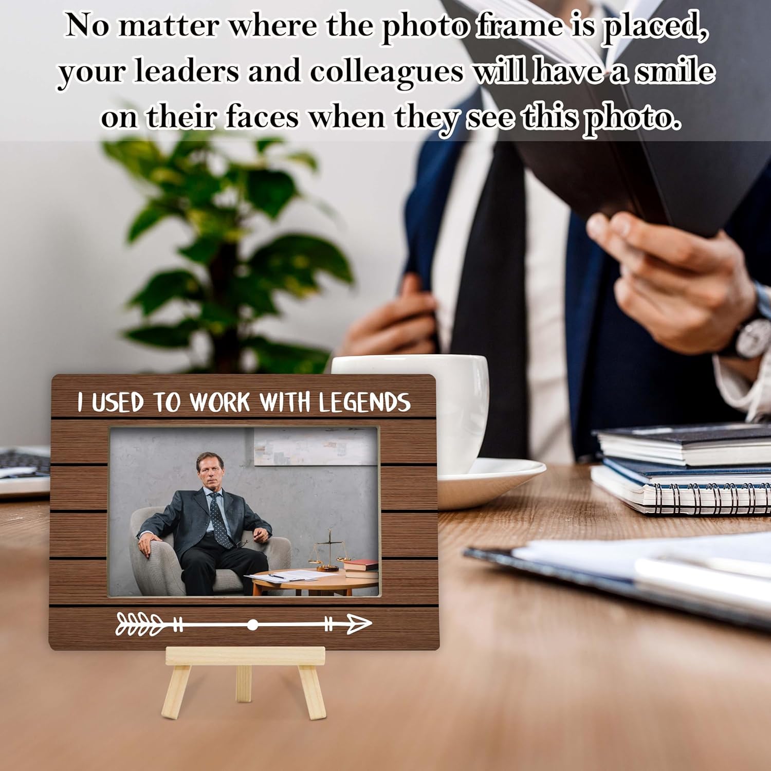 I Used To Work With Absolute Legends Picture Frame, Boss's Day Gifts, Thank You Gifts for Coworker, Boss, Wood 4x6 Picture Frame Decor-H07 - Image 4