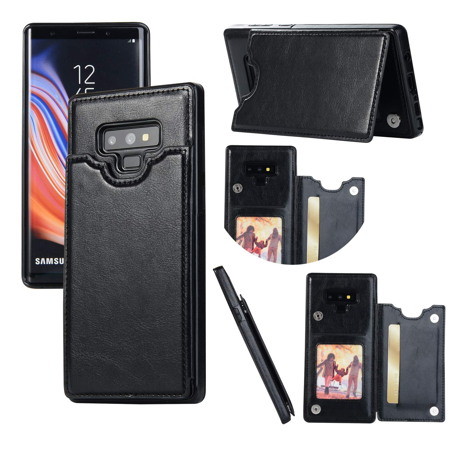 Amazon.co.jp: ZYZX ウォレットケース Samsung Galaxy Note 9用 カード