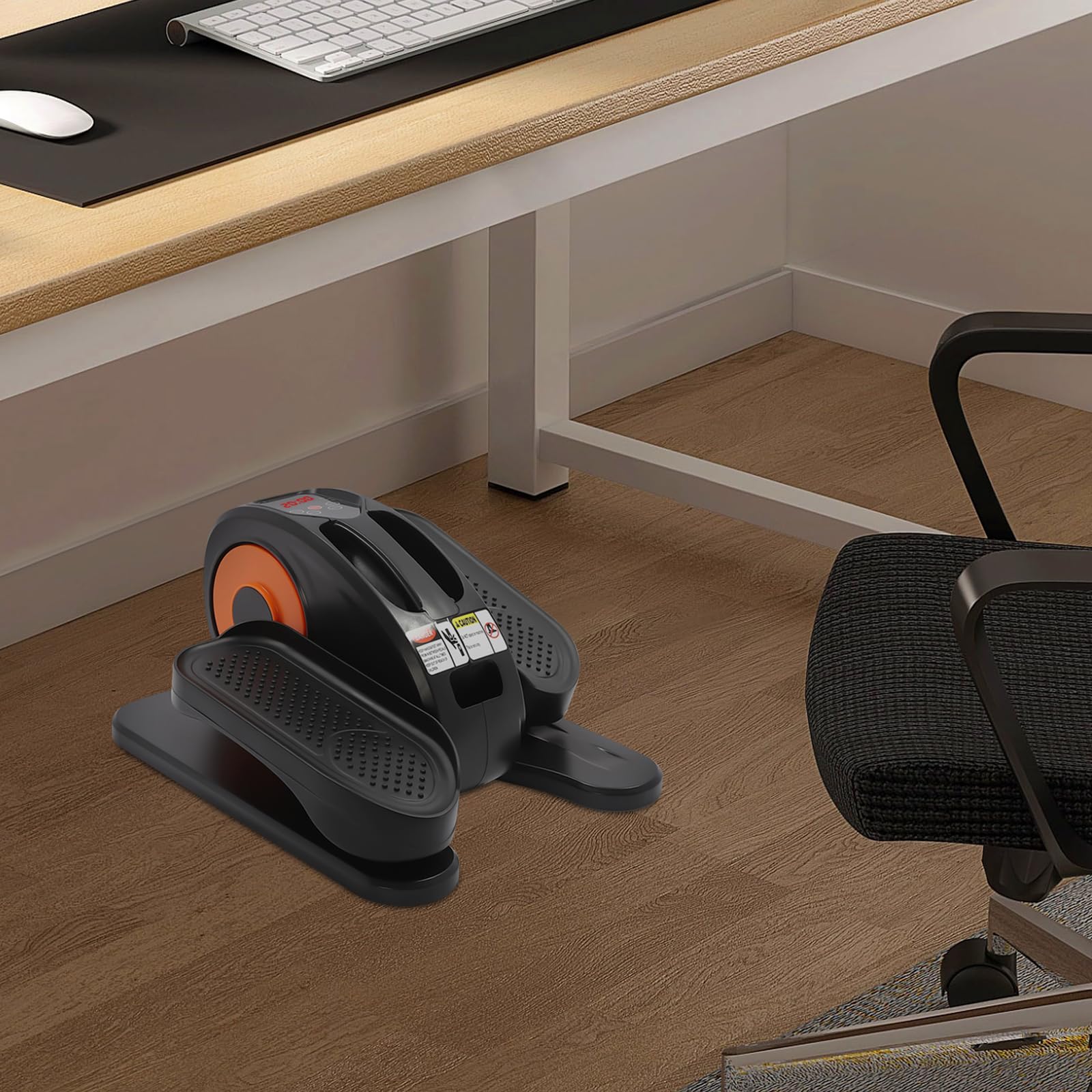 Mini elíptica eléctrica para el hogar, entrenador elíptico con mando a distancia y pantalla LED, 5 velocidades, entrenador de piernas motorizado para personas mayores