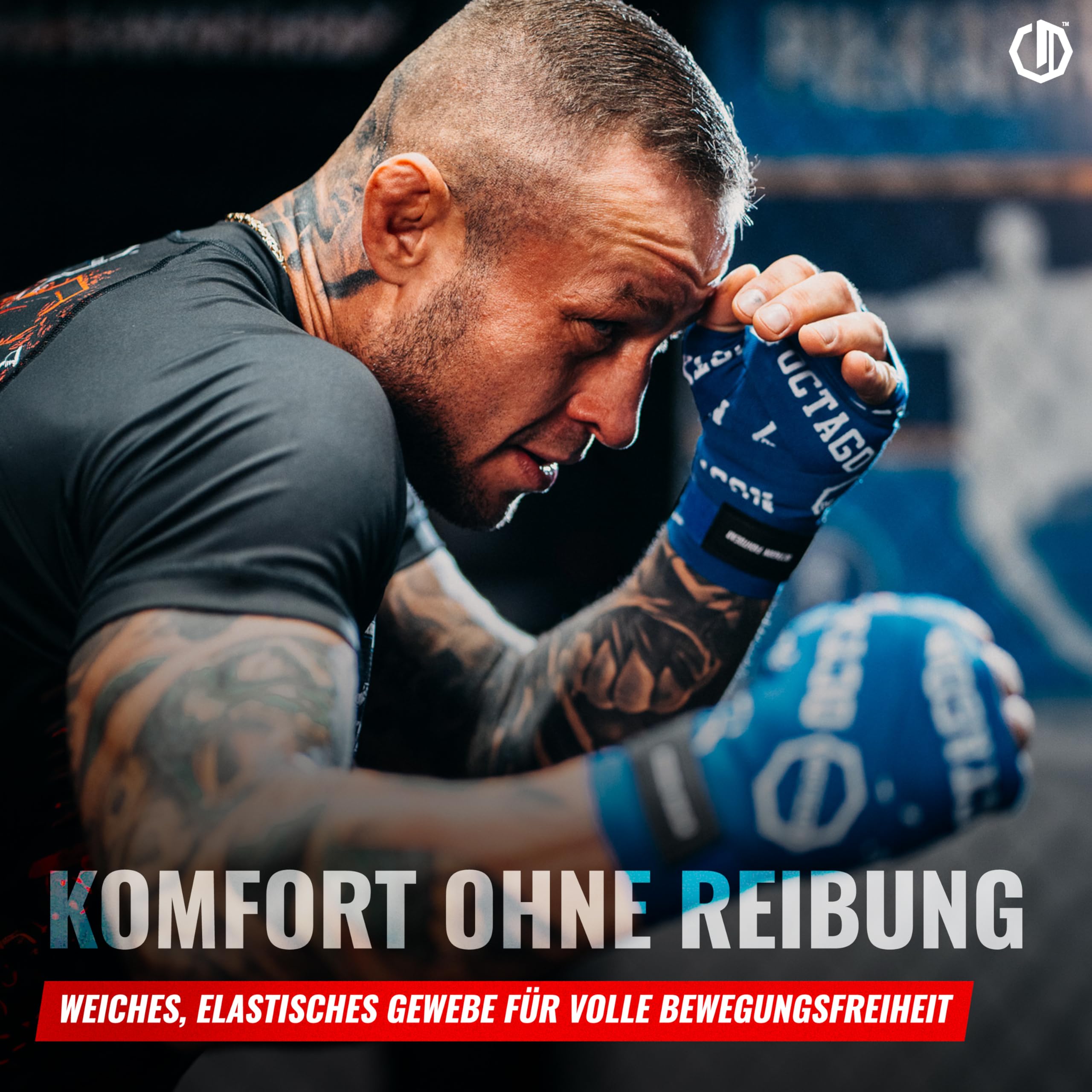 Bandagen Boxen - Boxbandagen mit Klettverschluss - Baumwolle Elastan - Boxen MMA Muay Thai Handbandagen