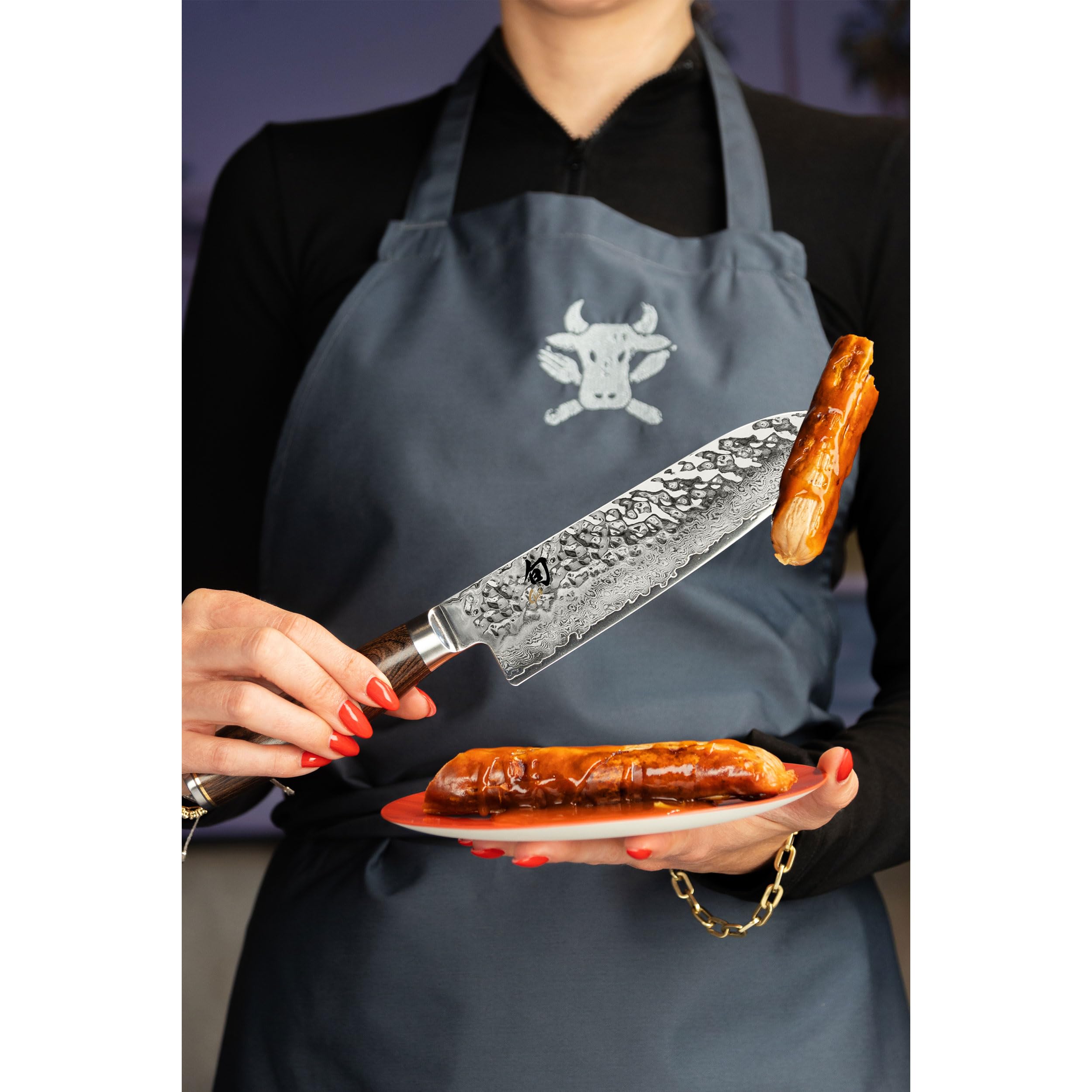 Kai Shun Premier Tim Mälzer Set 18 cm 2-pièces couteau Santoku Tablier de cuisine