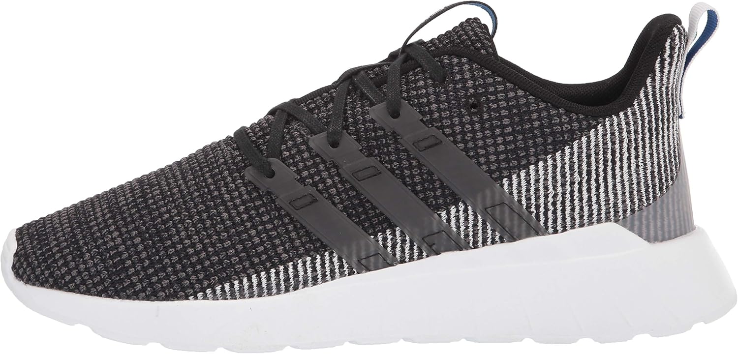 adidas mens Questar Flow Sneaker Running Shoe, Black/White, 10.5 US