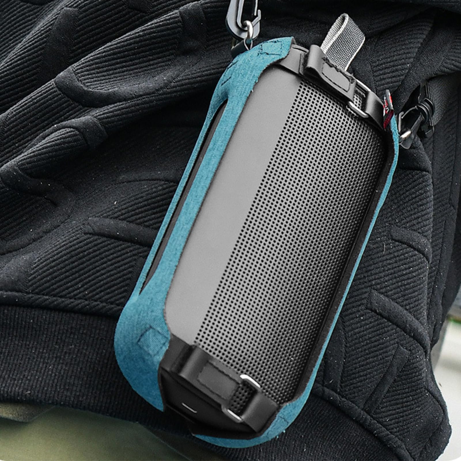 Speakers Case with Soft Interior Secures Fit for Outdoor Speakers AntiScratch Fabric Bag Accessible Port Sound Hole