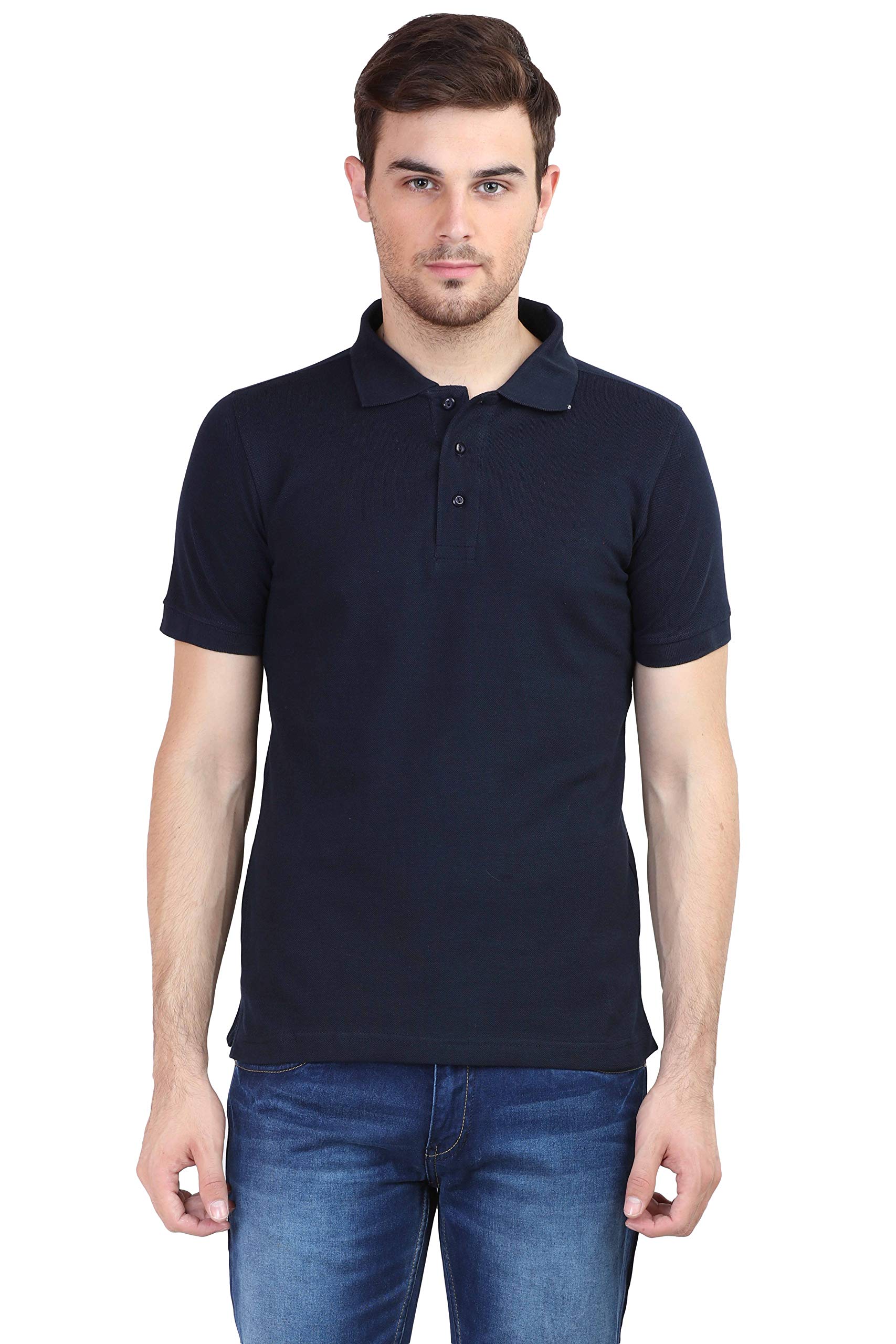 RSO OutfitsMen's Plain Polo Collar Half Sleeve T-Shirt