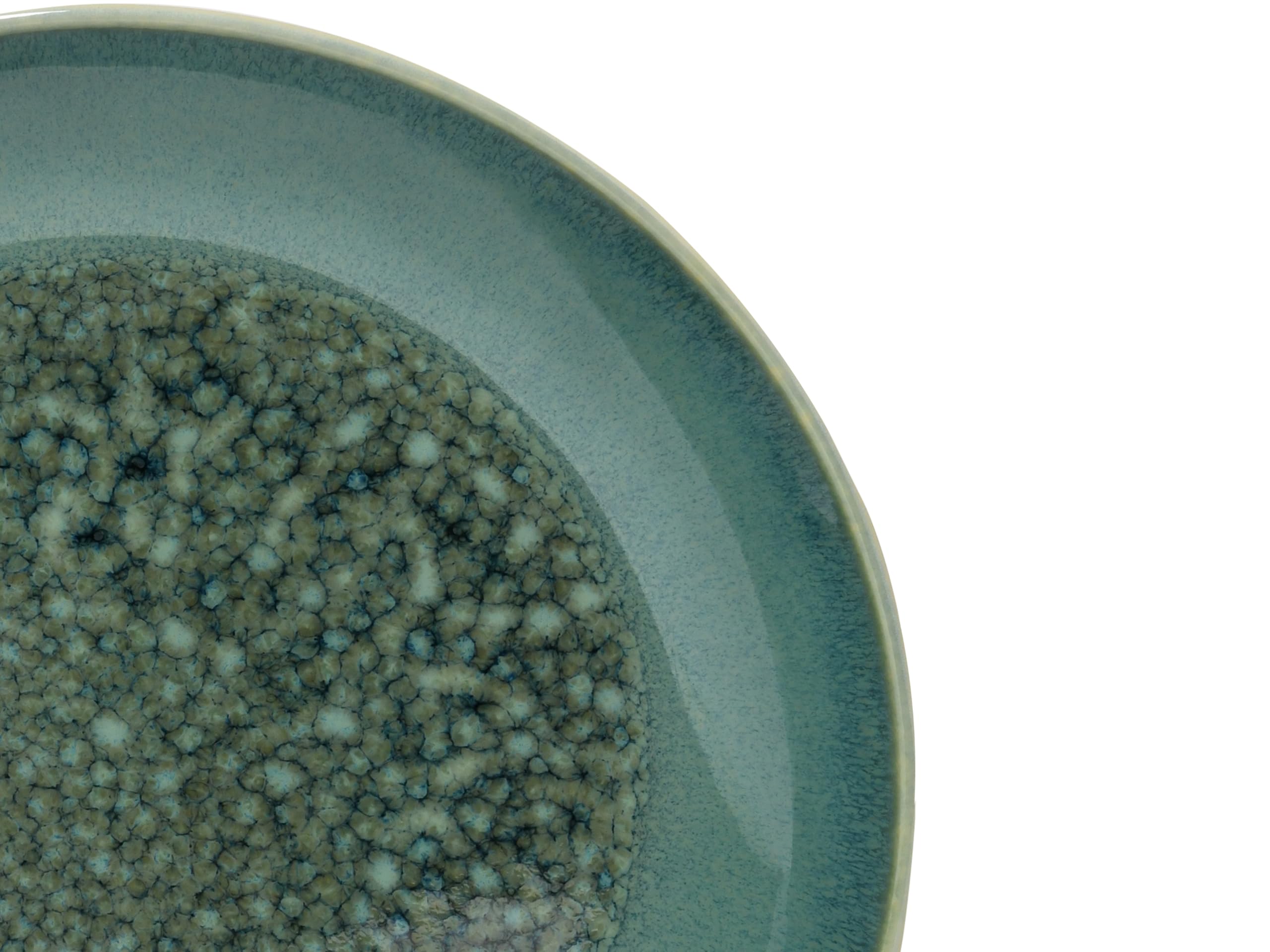 CreaTable, 25863, Serie Caldera Grün, 8-teiliges Geschirrset für 2 Personen, Kombiservice aus Steinzeug, spülmaschinen- und mikrowellengeeignet, Qualitätsproduktion