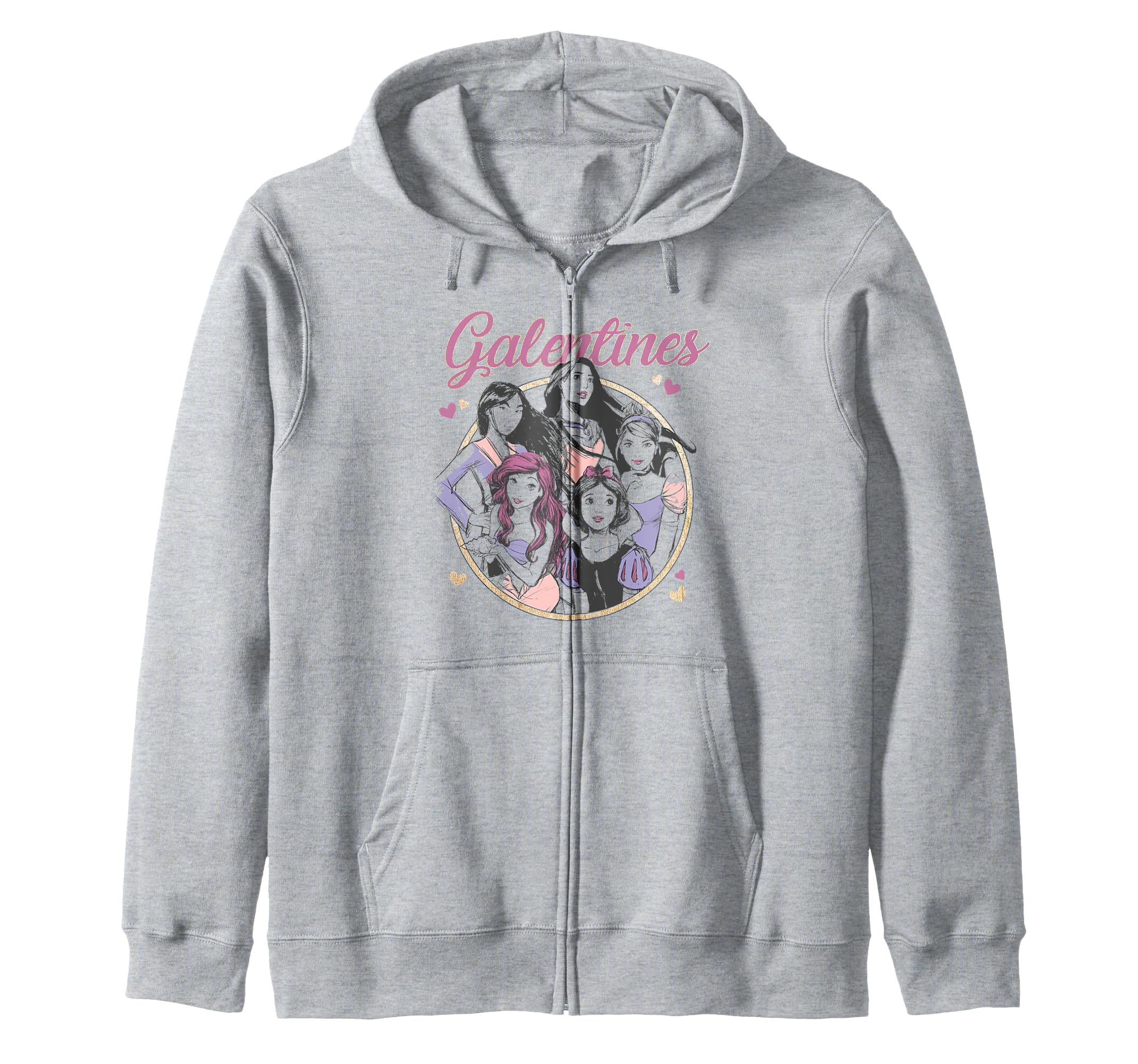 Sweat Galentine's Day Disney Princesses à capuche et zip - 2