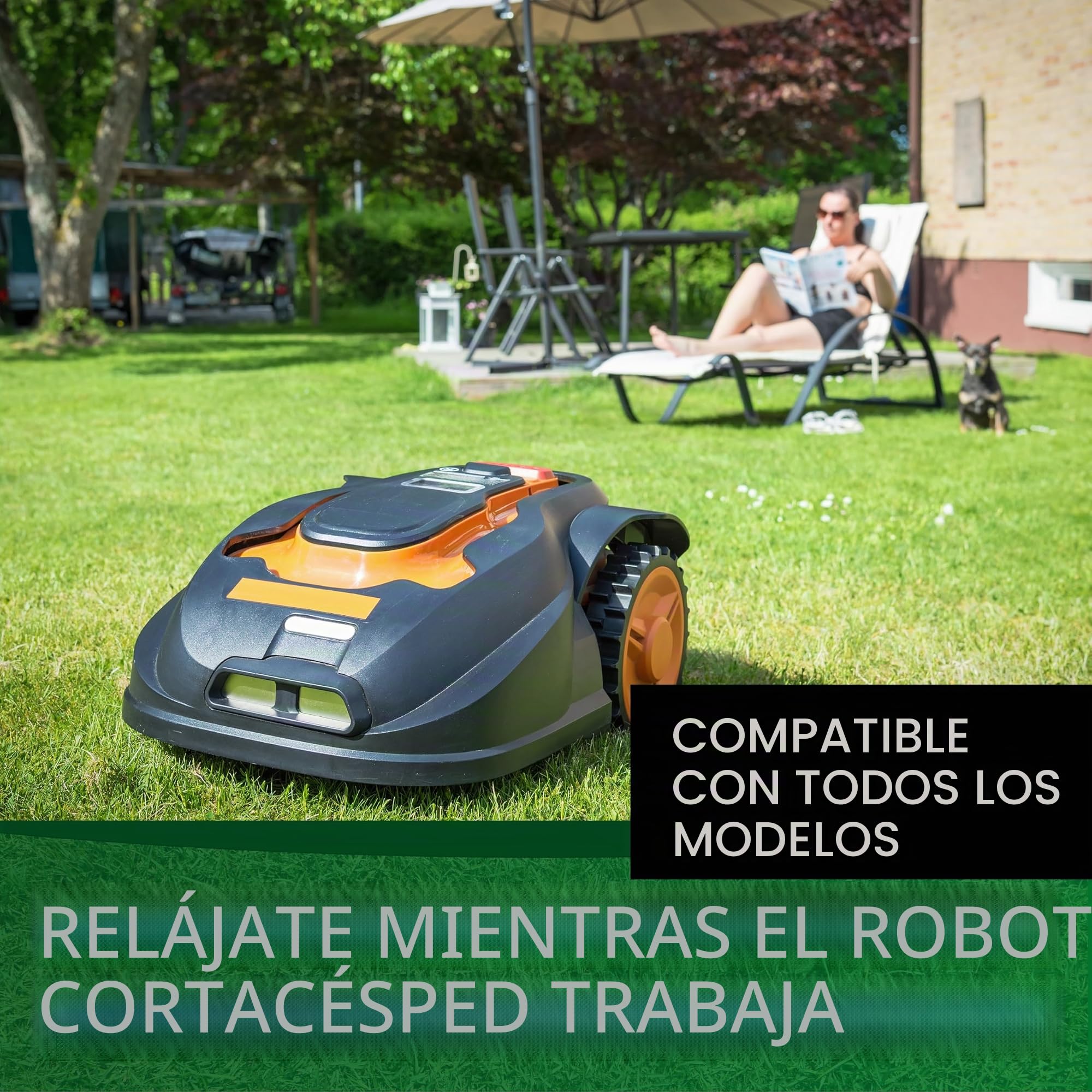 Genisys Cable limitador de Cable para Robot cortacésped Compatible con el Robot cortacésped Gardena Sileno - HQ - Modelo Mejorado 2023 - en el Carrete de Cable - Ø2,7 mm, Longitud:250m