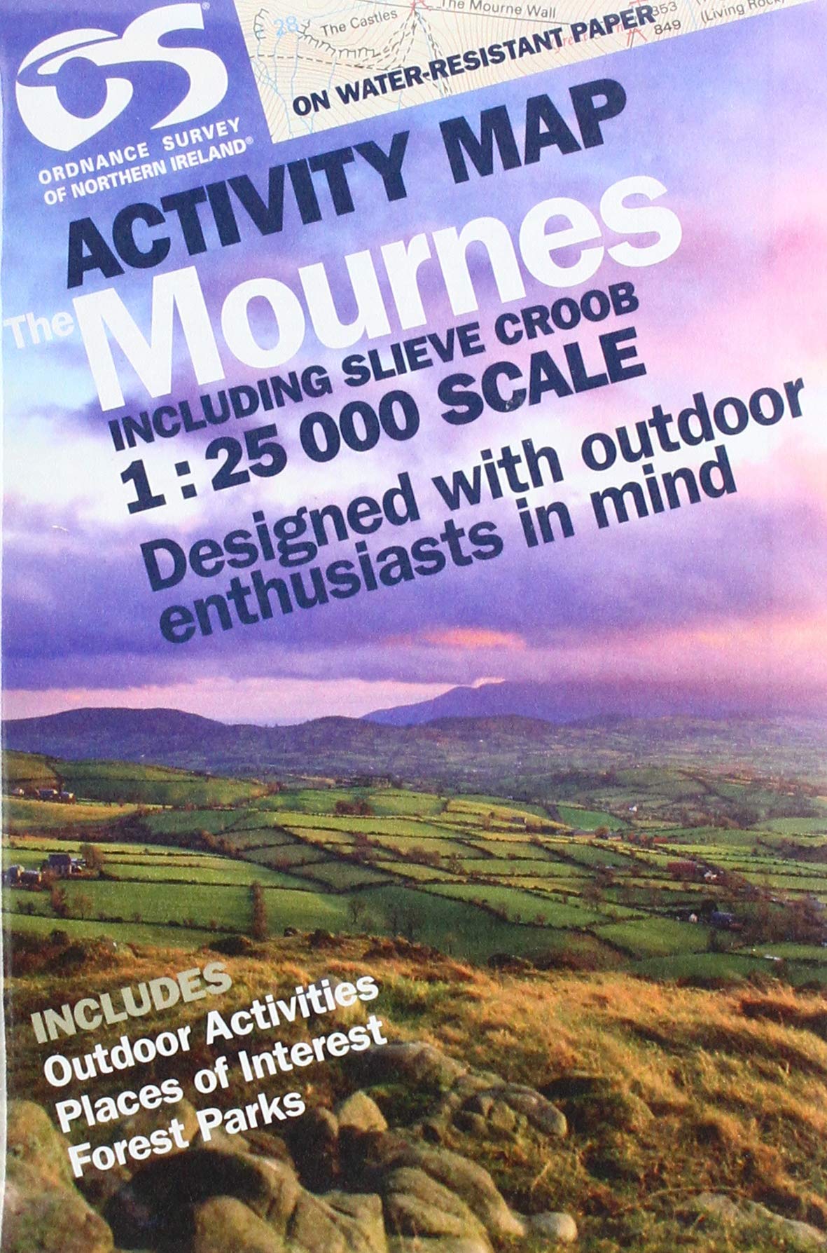 The Mournes Activity Map | Weather-Resistant | Includes Slieve Croob | Ordnance Survey of Northern Ireland | OSNI 1:25,000 Scale Series | Northern Ireland | Walks | Hiking | Maps | Adventure