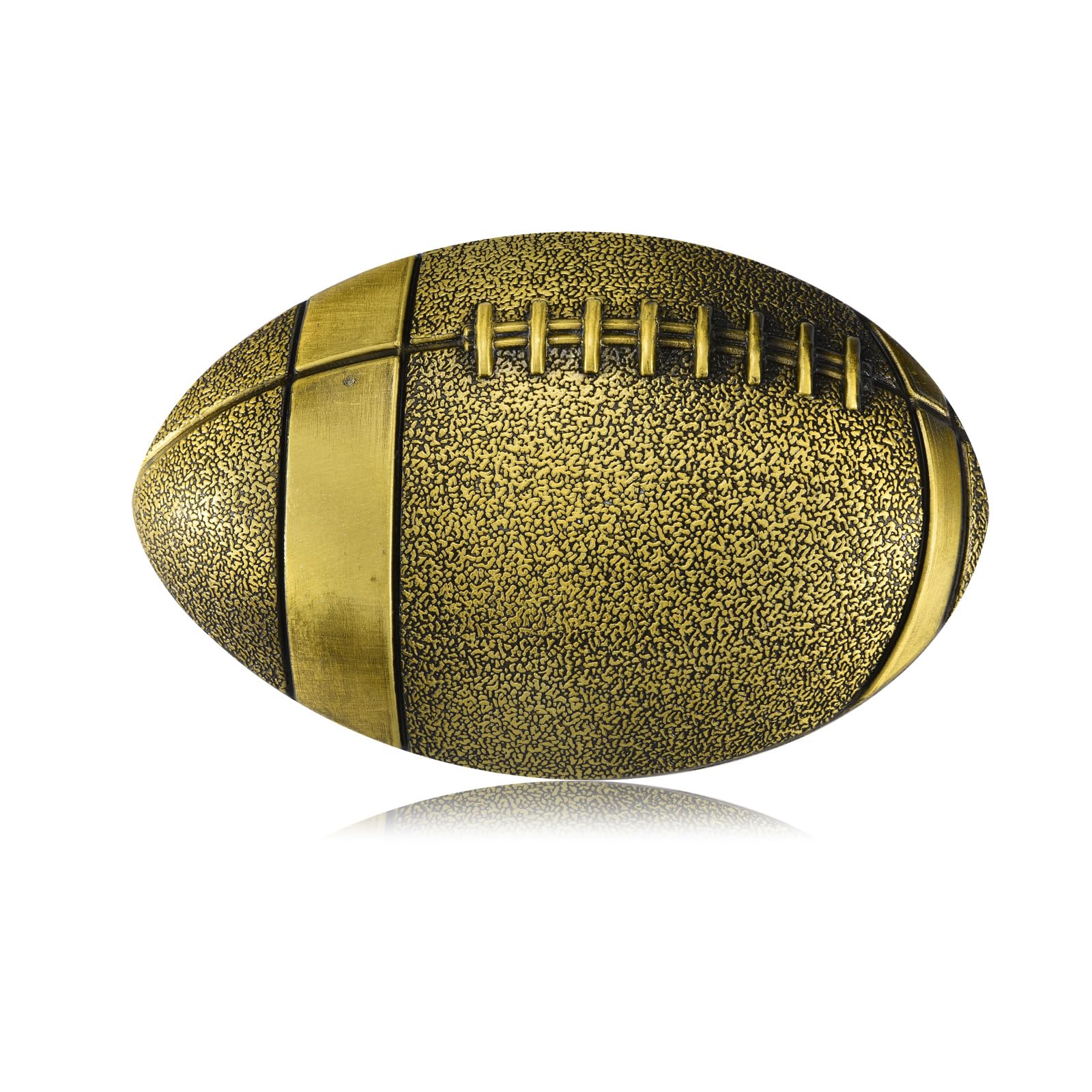BBOTEN Football Belt Buckle for Men Women Native American Western Belt Buckle Unique Cowboy Rodeo Belt Buckle Mens (Gold)