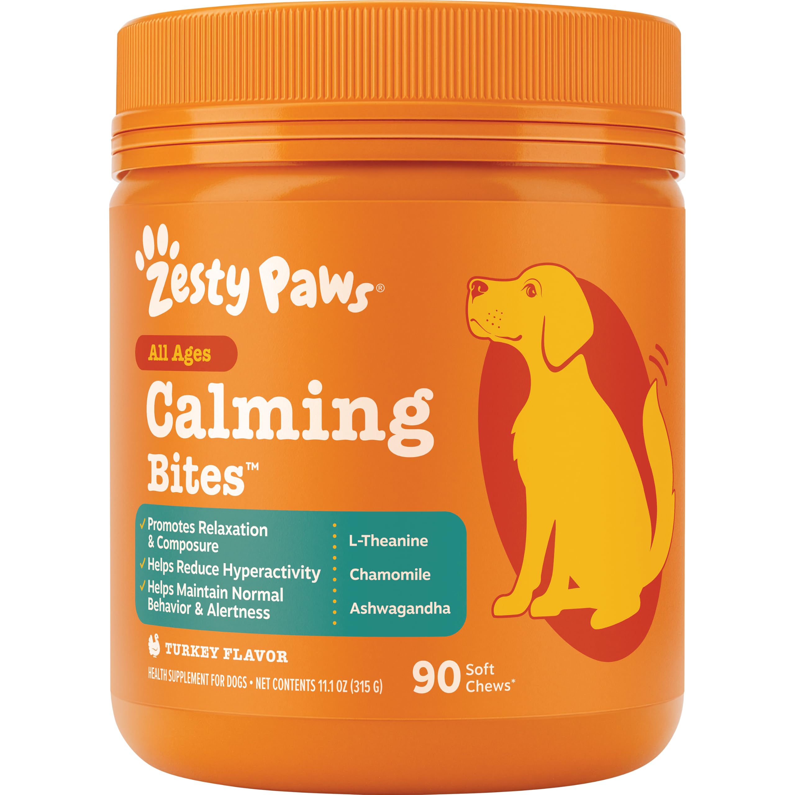 Zesty Paws Senior Calming Chews for Dogs - Calming & Cognition, Chcken 90ct — Amazon image 13