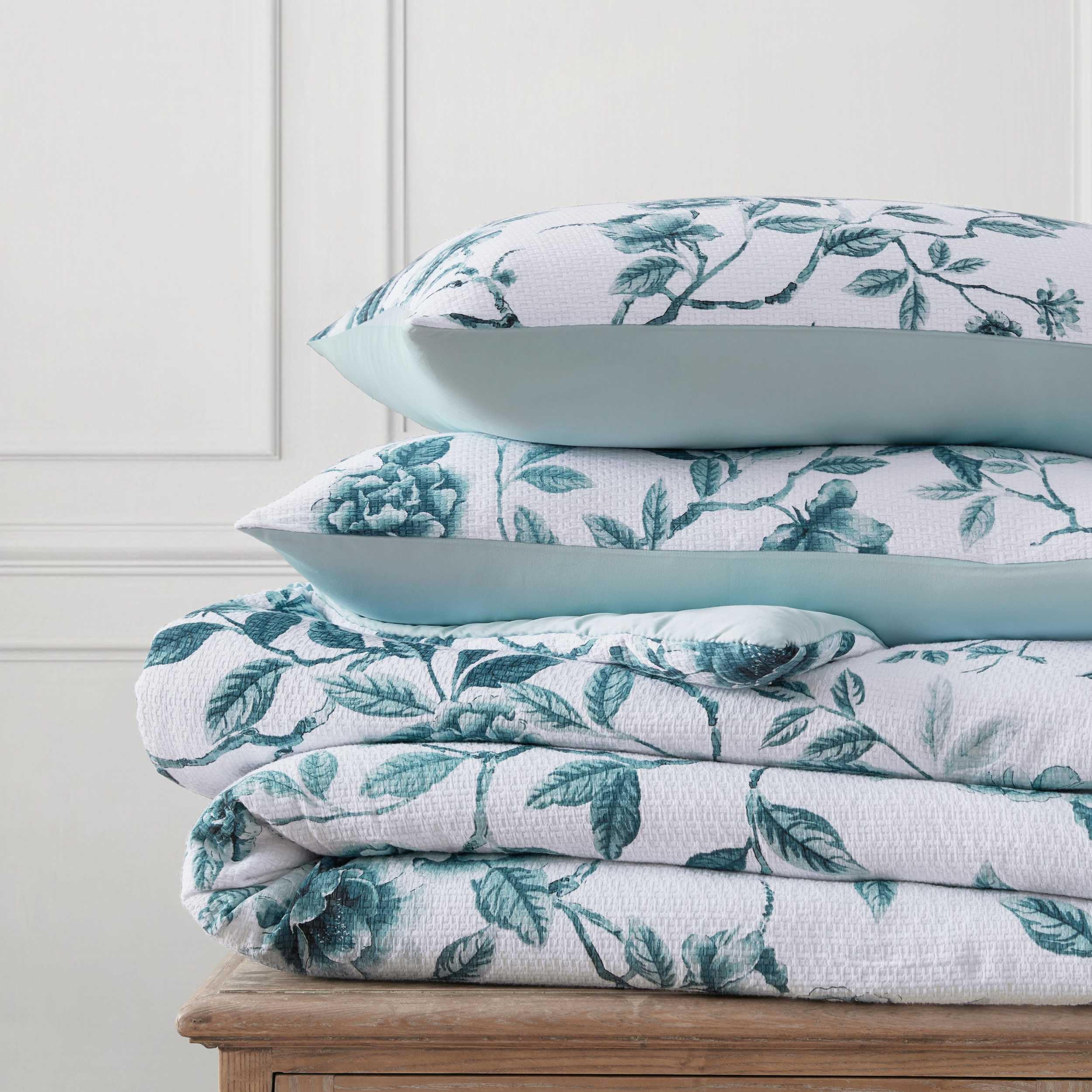 Amazon.com: Martha Stewart - Twin Duvet Cover Set, Textured Cotton