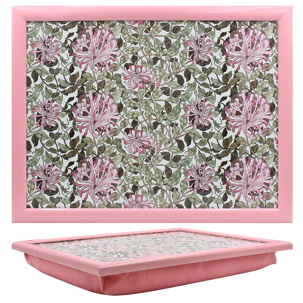 Lesser & Pavey Cushioned Lap Tray | Lovely Lap Trays With Padded Cushion, Perfect For Eating On The Sofa | Honeysuckle Lap Trays For Eating Homes - William Morris