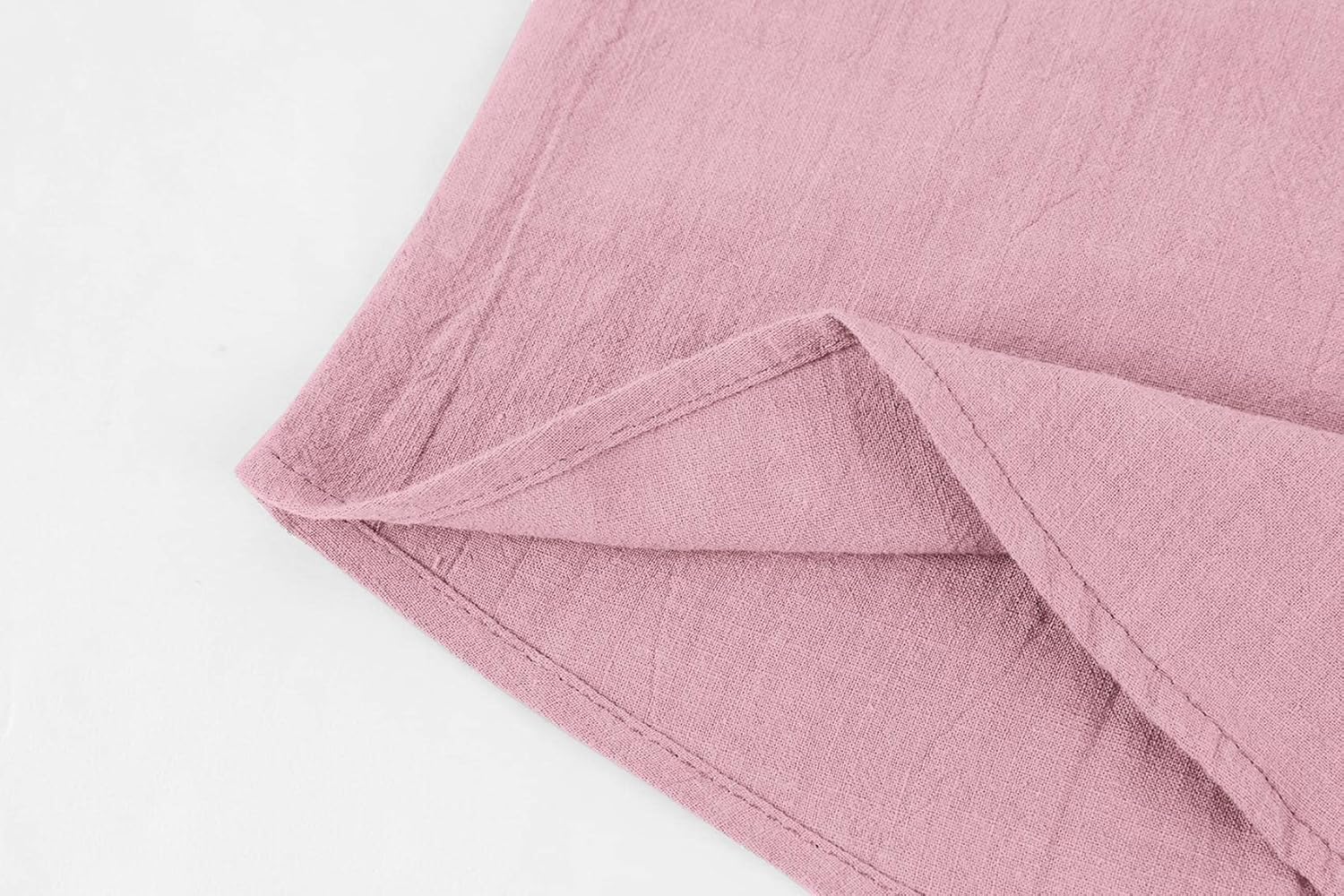 Mens Linen Cotton Henley Shirts Lightweight Button Up Casual Tees 3/4 Sleeve Beach Plain Pullover V Neck Summer Tops - Image 6