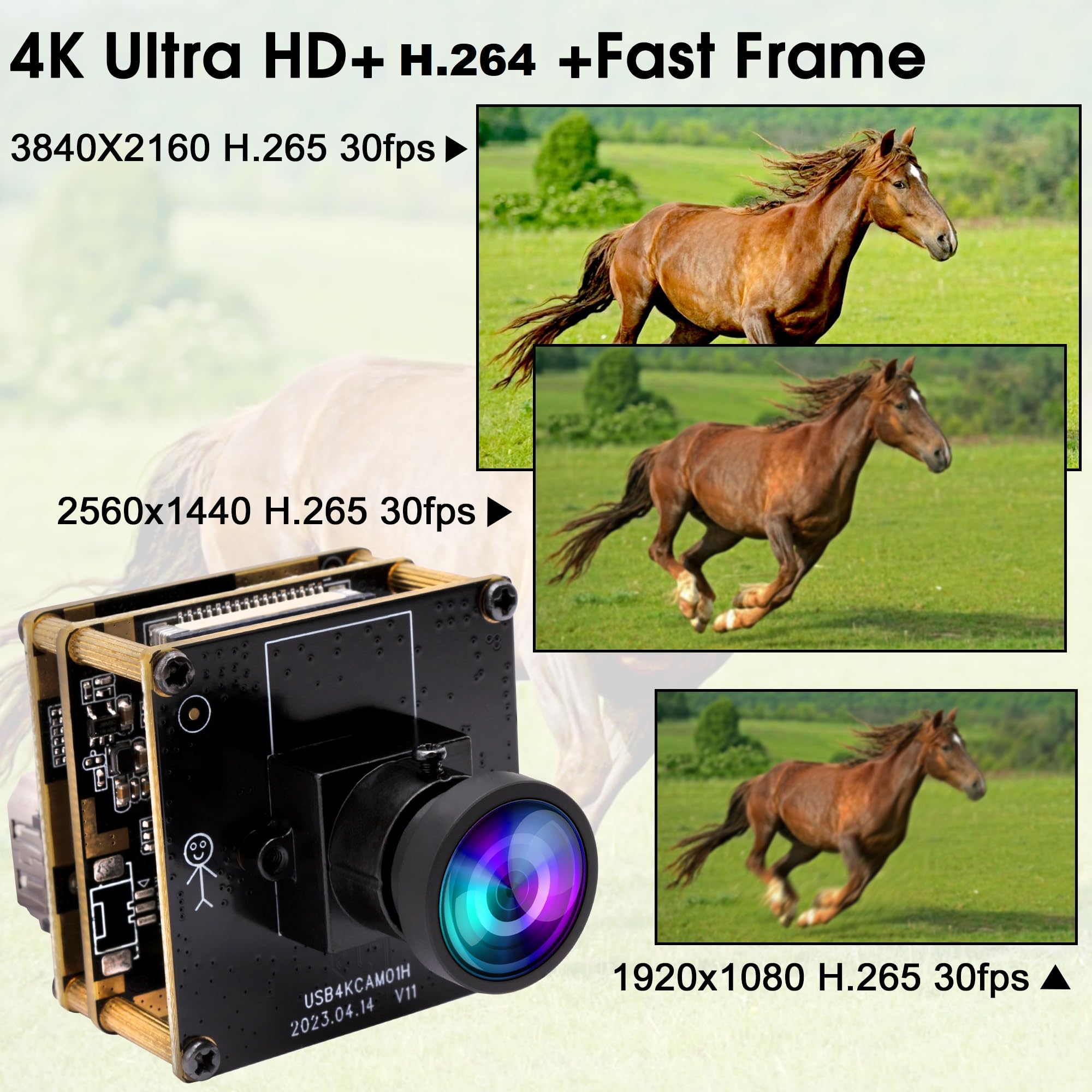 Amazon.com: ELP 4K HDMI USB Camera - Wide Angle, 2X Digital Zoom