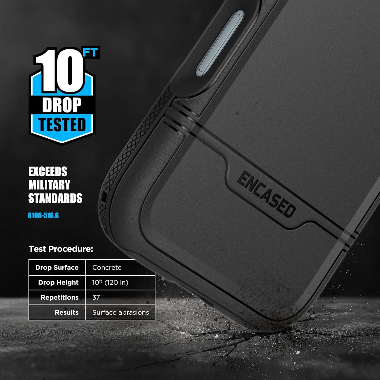 Encased Belt Case Designed for iPhone 16 PRO (2024) - Compatible with MagSafe, [Military-Grade] Hybrid Dual-Layer Cover, Built-in Magnetic Ring, Phone Holster Clip (Rebel Series) - Image 2