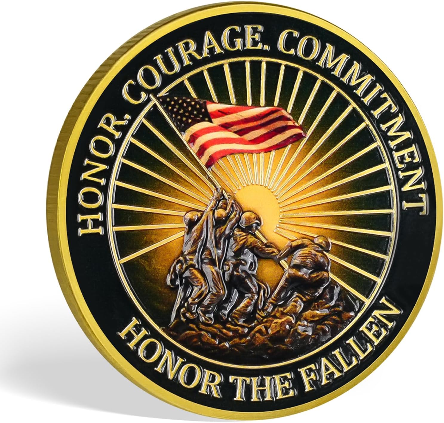 AtSKnSK Marine Corps Challenge Coin Release The Dogs of War Design Honor, Courage, Commitment Military Collectible Coin to Honor The Fallen Heroes (1 PC)