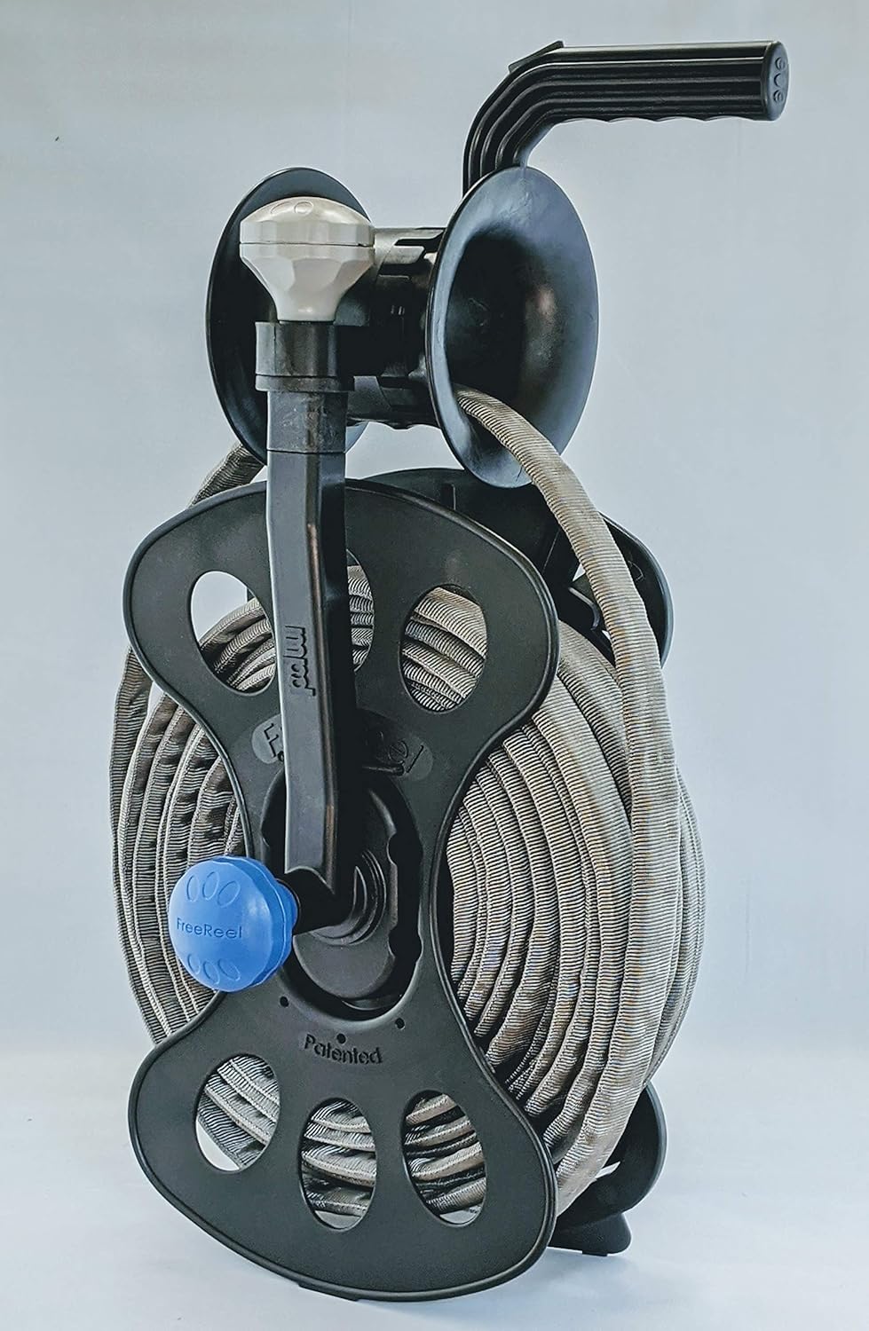 100 ft 12/3 Heavy Duty Extension Cord Reel - 50 ft Air Hose Reel - Cord, Hose, Cable Storage Organizer - - Includes 1 Storage Cassette Reel, 1 Precision Guide/Winder, 1 Wall Storage Mount