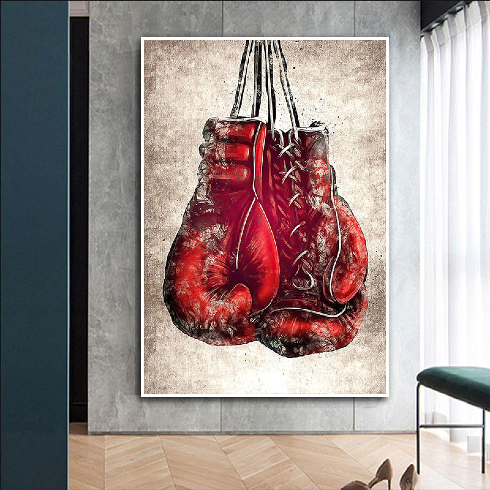 BOXER 油絵アート Amazon.co.jp: モダングラフィティアートボクシンググローブ写真