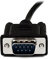 Vista 5 de StarTech. com Cable 2 m Módem Nulo Null Serie Serial DB9 Hembra F/M – Cable de módem nulo – Db-9 (M) a DB-9 (F) – 6.6 ft – Negro