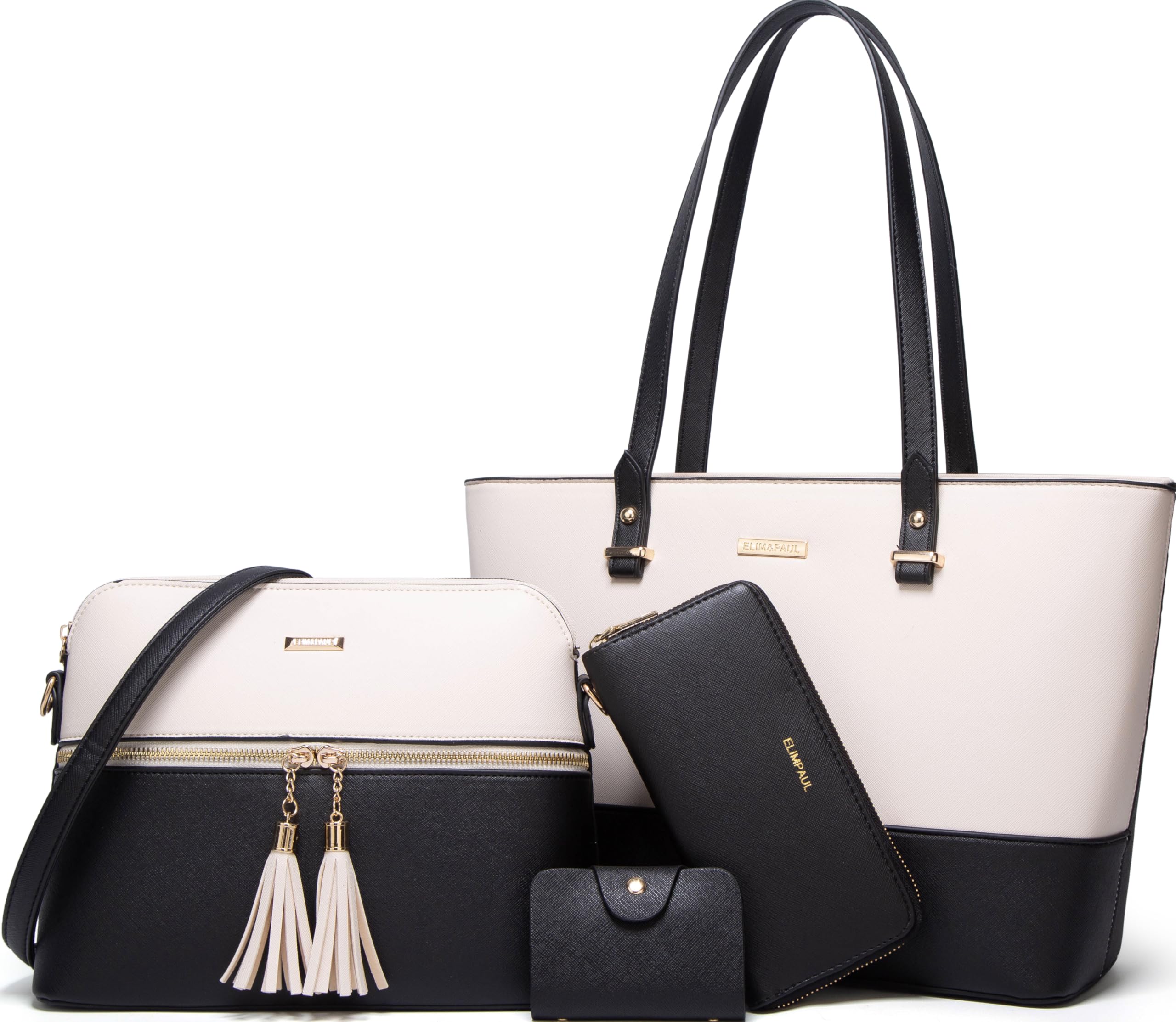 Women Fashion Handbags Tote Bag Shoulder Bags Top Handle Satchel Purse Set