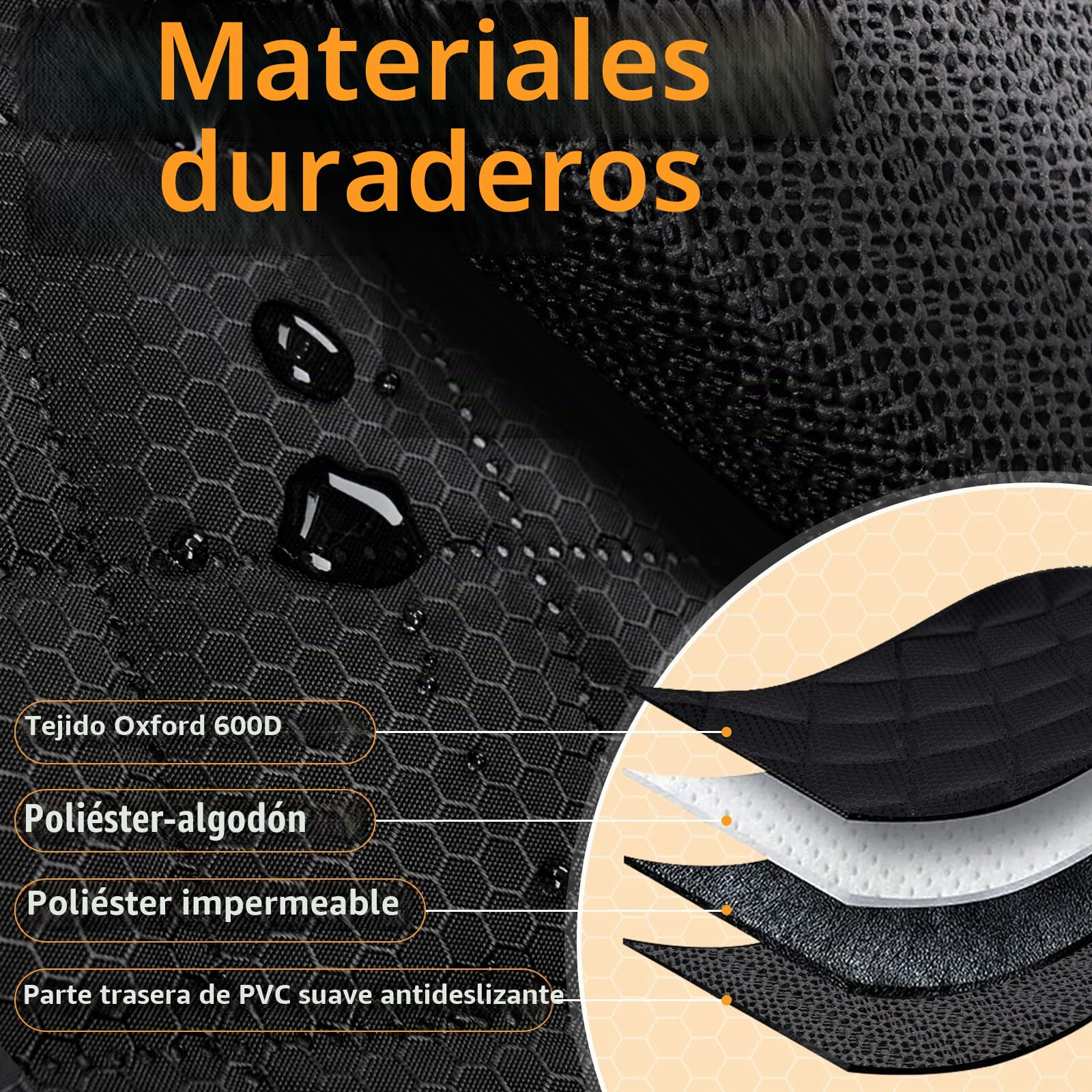 Manta para asiento trasero de coche para perros, con Isofix y protección universal (135 x 120 cm), impermeable, antideslizante, resistente a arañazos