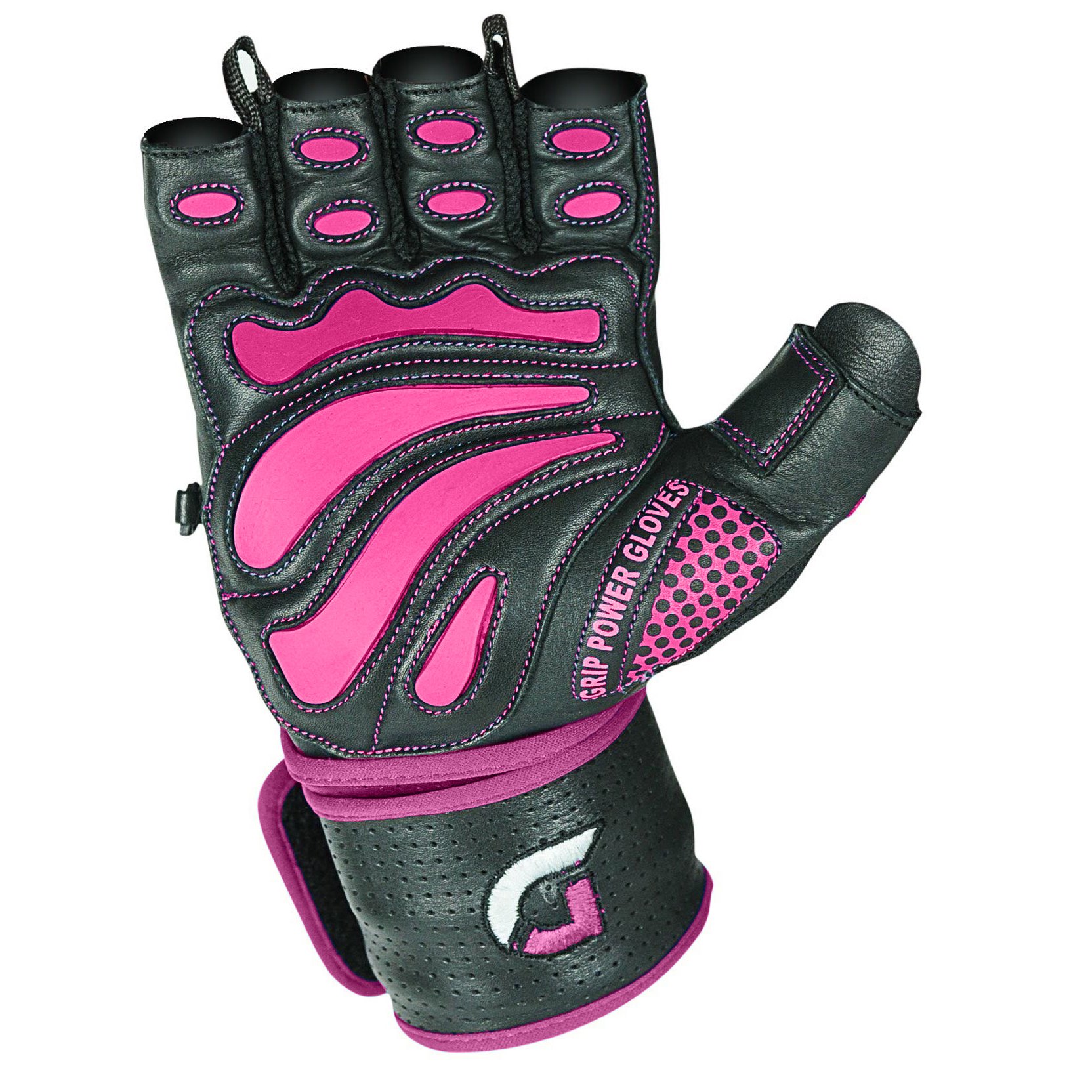 donne Elite guanti da ginnastica in pelle con il design in 5,1 cm ampia polsiere per sollevamento pesi, powerlifting, bodybuilding & Strength training allenamento esercizi