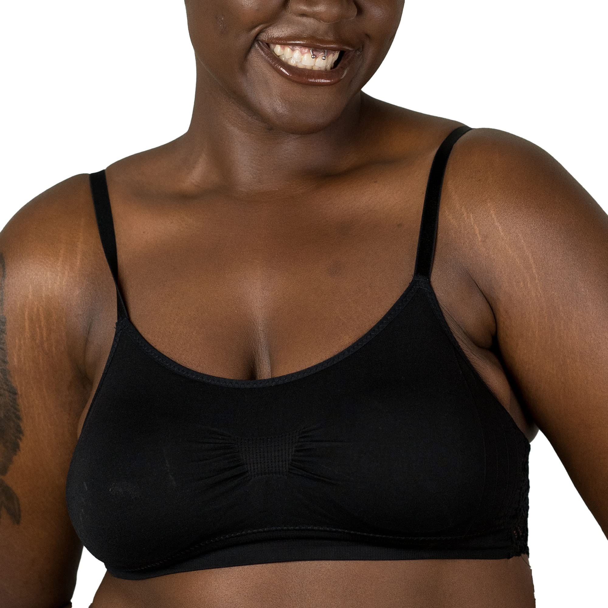 CoobieSeamless Lace Back Scoopneck Bra