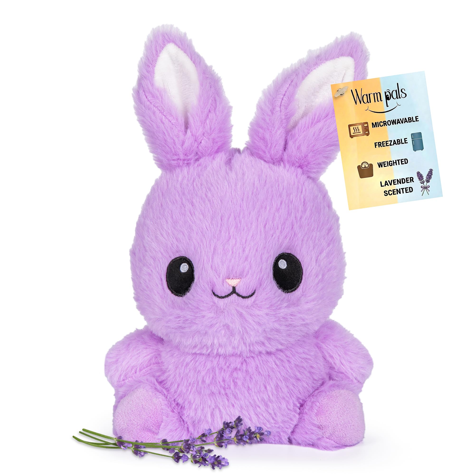 新品タグ付き Medium Lavender Bunny Amazon.com: Boppsy Bunny Microwavable Easter Stuffed Animal