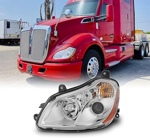 AKKON - Para 2013-2019 Kenworth T680 OE Proyector Faros Faros Delanteros Reemplazo - Conductor Izquierdo