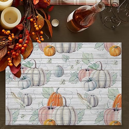 Vista 694 de Juego de 6 manteles individuales rojos para el día de San Valentín, diseño de corazón de San Valentín, resistentes al calor, lavables, manteles