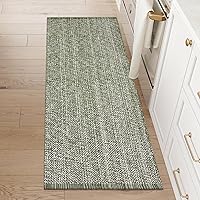 Vista 67 de LEEVAN Alfombra de Pasillo de Cocina Lavable, 2' x 4.3' Alfombras de Baño Bohemias de Algodón Tostado Reversible para Entrada, Alfombra de Pasillo