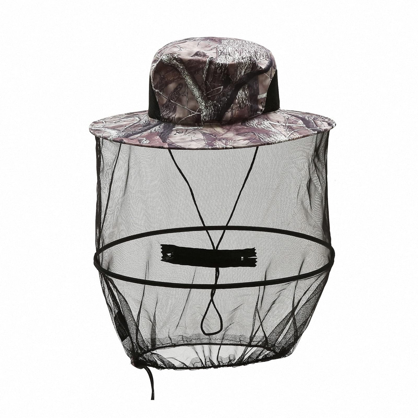 Sombrero mosquitera camuflaje con red protectora de cabeza y cara 8