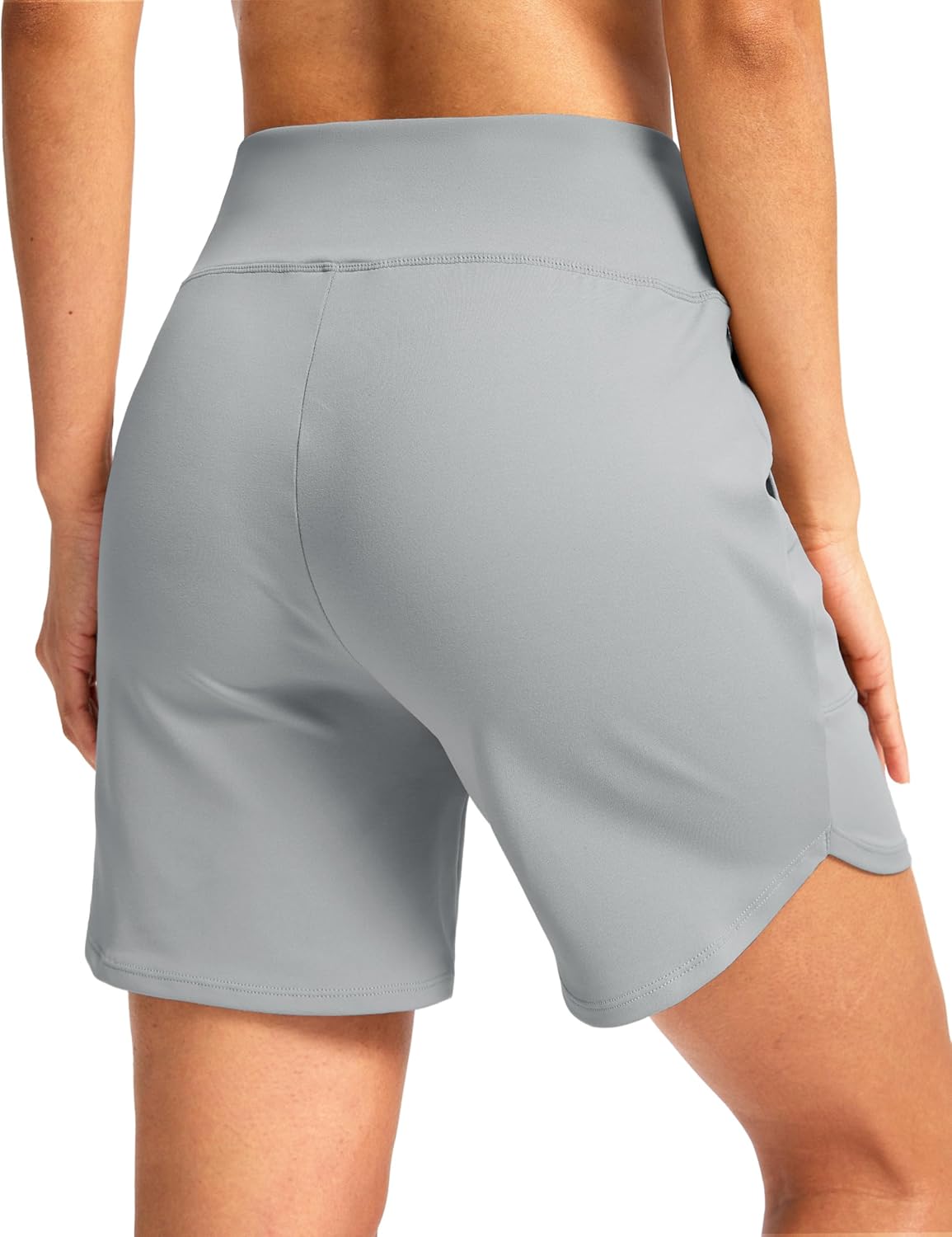 G Gradual Women's Athletic Shorts 6" High Waisted Stretchy Bermuda Shorts for Women Quick Dry Summer Casual Shorts - Image 2