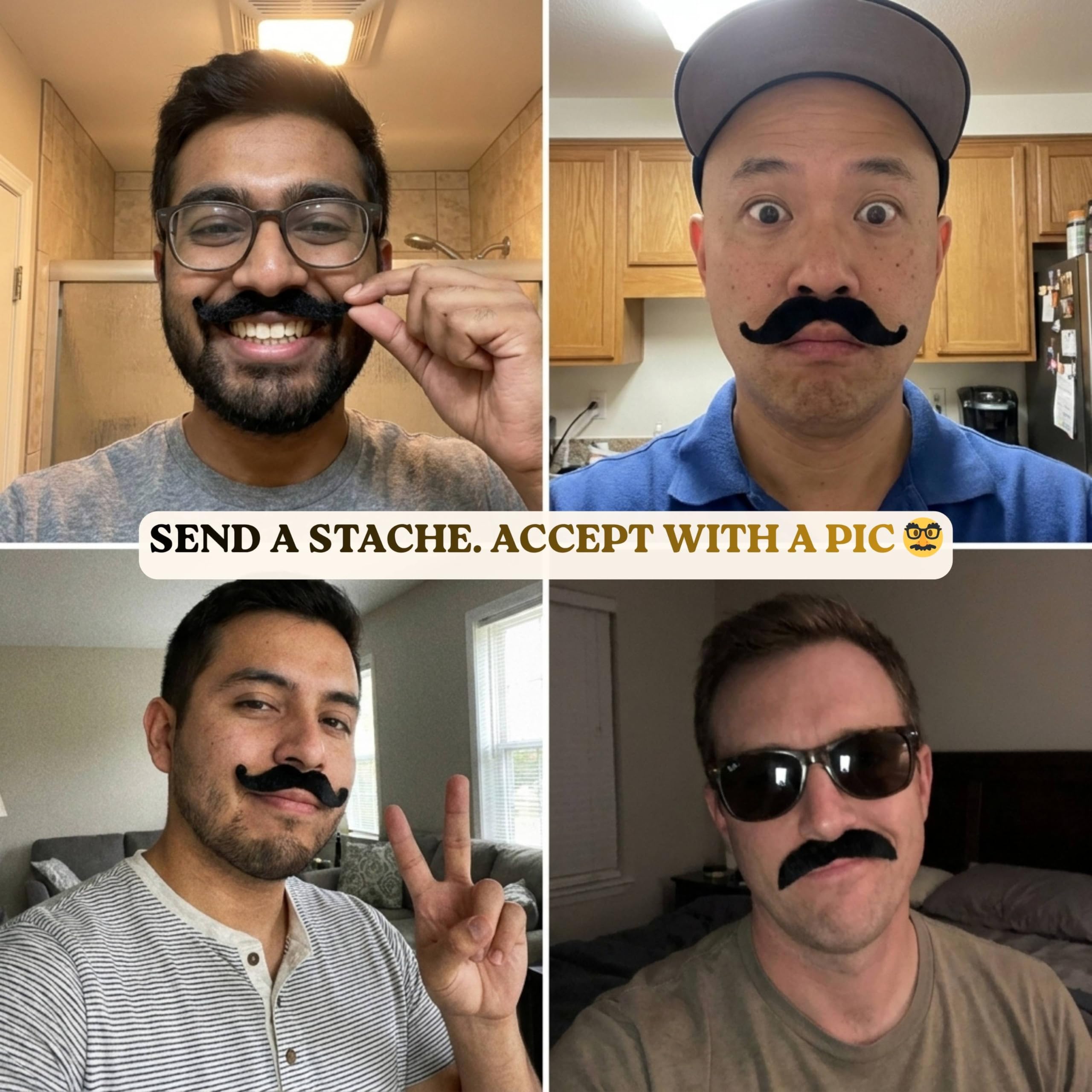 Tarjetas de propuesta de padrinos de boda con bigote, juego de 8 con sobres de 5 x 7 pulgadas, divertidos regalos de propuesta de padrinos de boda para boda
