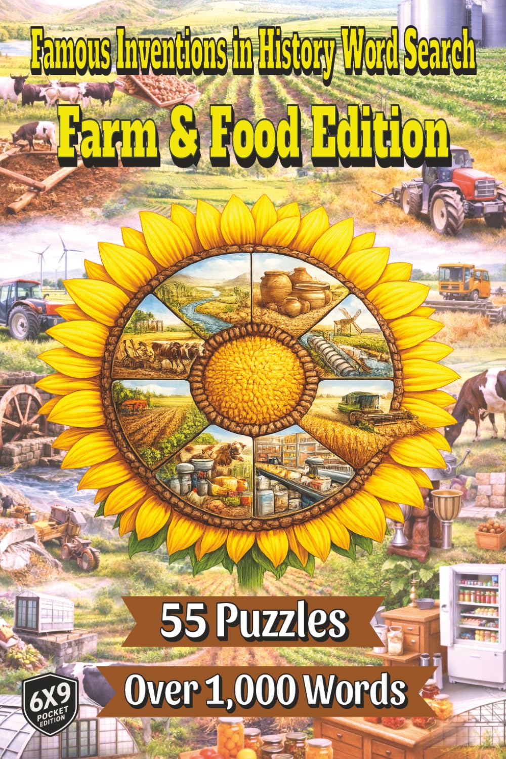 Famous Inventions in History Word Search: Farm & Food Edition: Hunt for the Over 1,000 Words that Explore the Inventions That Help Bring Food from the Fields and Wild into Your Home and Supermarket