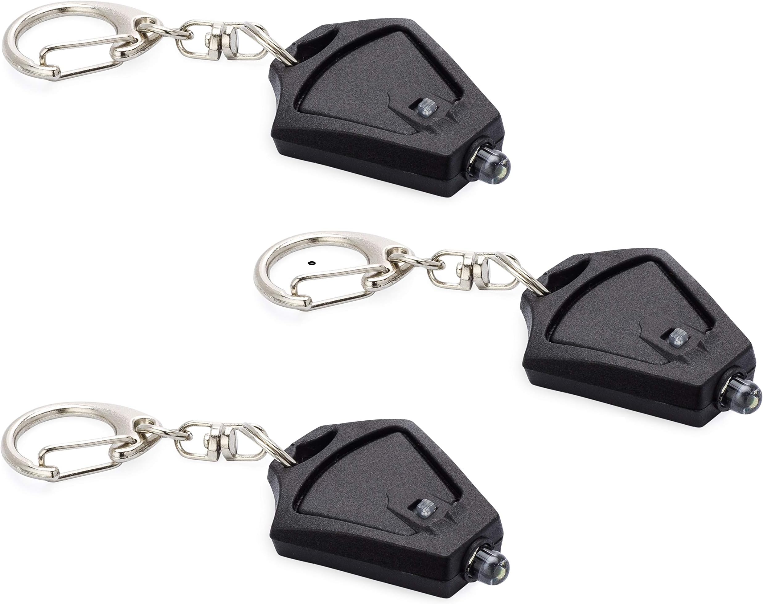 3 Pack Micro Light Keychain Mini Flashlight, Ultra Bright Key Ring Light Torch, Dog Light, Safety Light