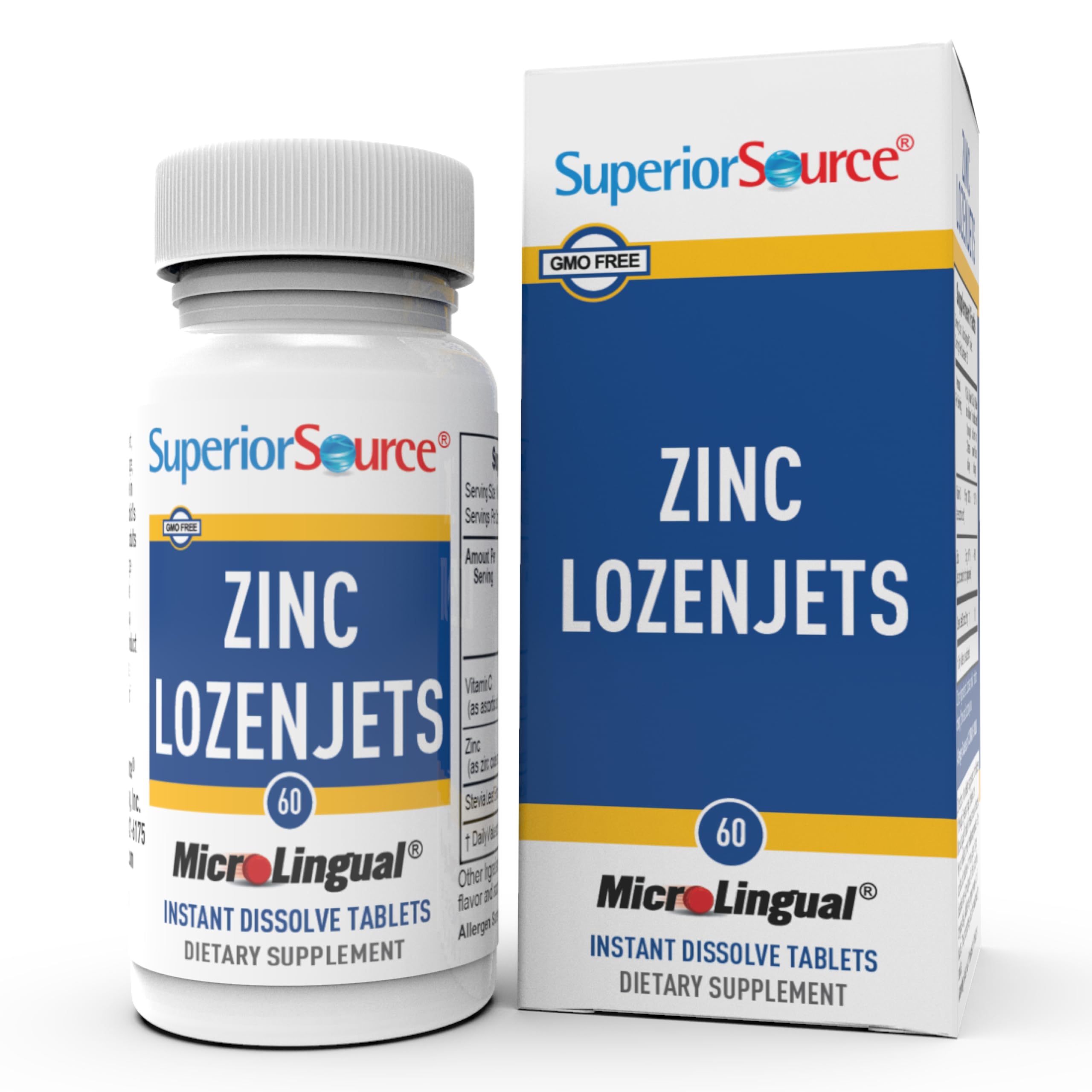 Zinc Lozenjets - Immune System Support Supplement - Trace Mineral Supplement Aids Systems & Functions - Zinc Supplement for Women & Men - 60 Instant Dissolve Tablets