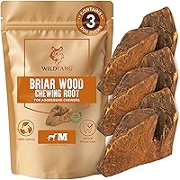 Vista 14 de Wildfang Raíz masticable de madera de brezo, grande – Juguetes masticables de madera sin astillas, para masticadores agresivos, juguetes naturales