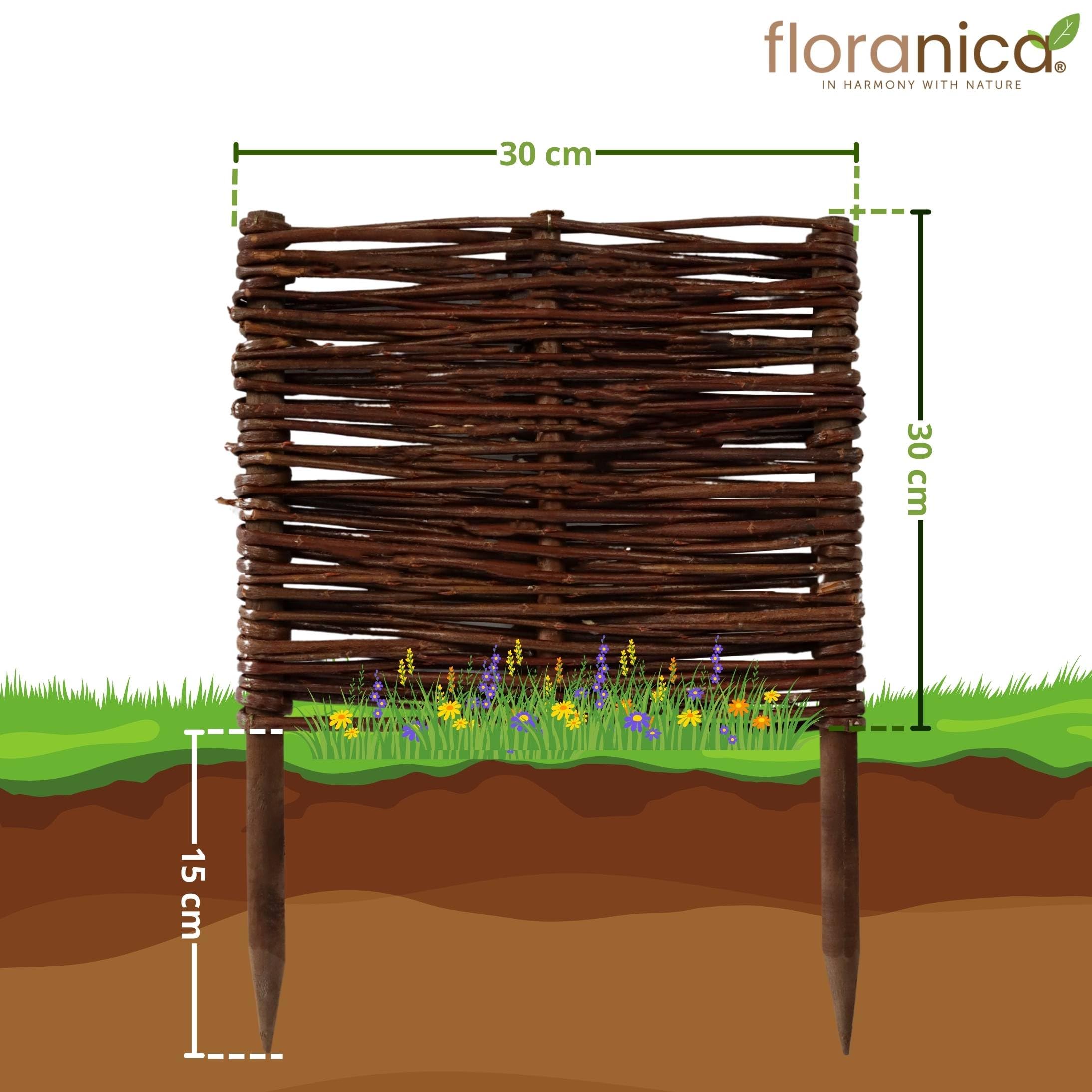 Relaxdays Bordo Per Aiuole, Set Da 4 Recinzioni In Ghisa Per Prato In Giardino, HxL: 37x36 Cm Bordure Vintage Marrone 87071993 - Foto 4