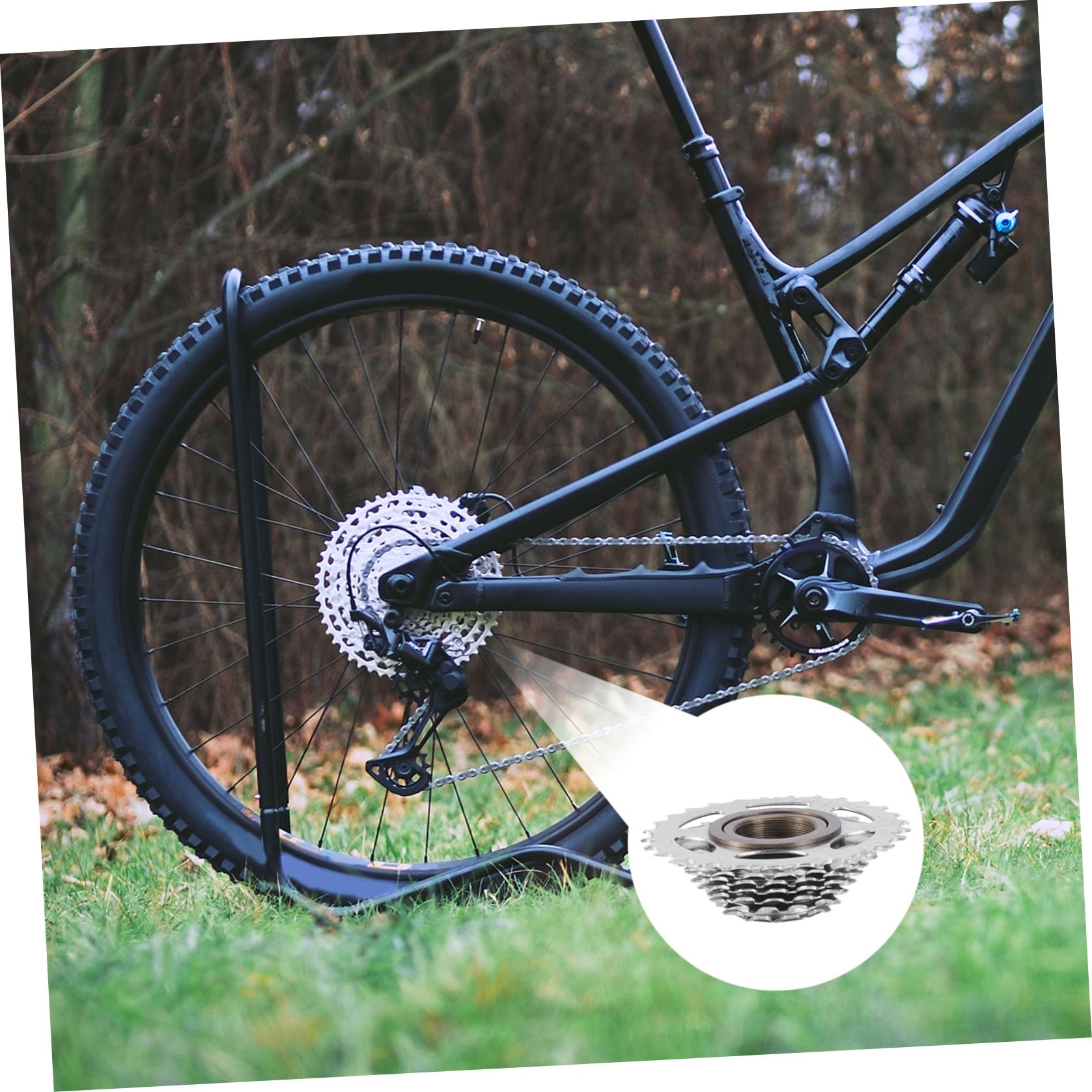 Sosoport Cassette De 7 Velocidades Rueda Compatible Cadenas Estrechas Finish Níquel