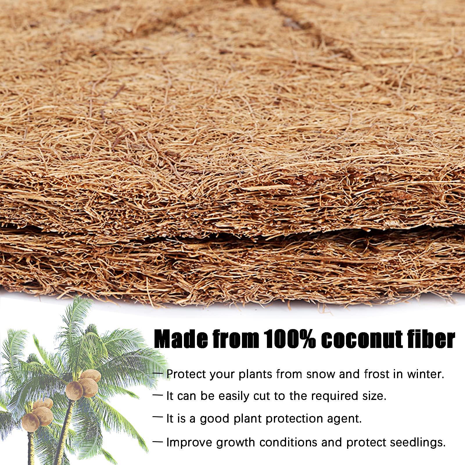 6 Pcs Disque De Paillage,Protection D'hiver Pour Plantes En Pot,Plantes
