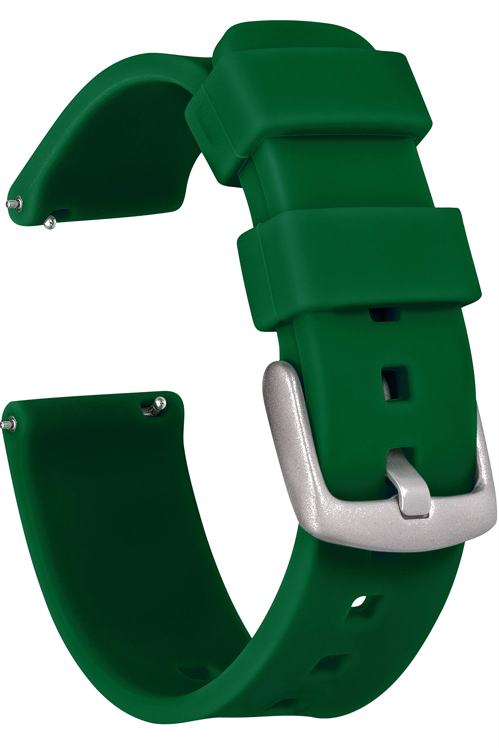 GadgetWraps 20mm Gizmo Watch Silicone Watch Band Strap with Quick Release Pins – Compatible with Gizmo Watch, Samsung, Pebble – Quick Release Watch Band (Forest Green, 20mm)
