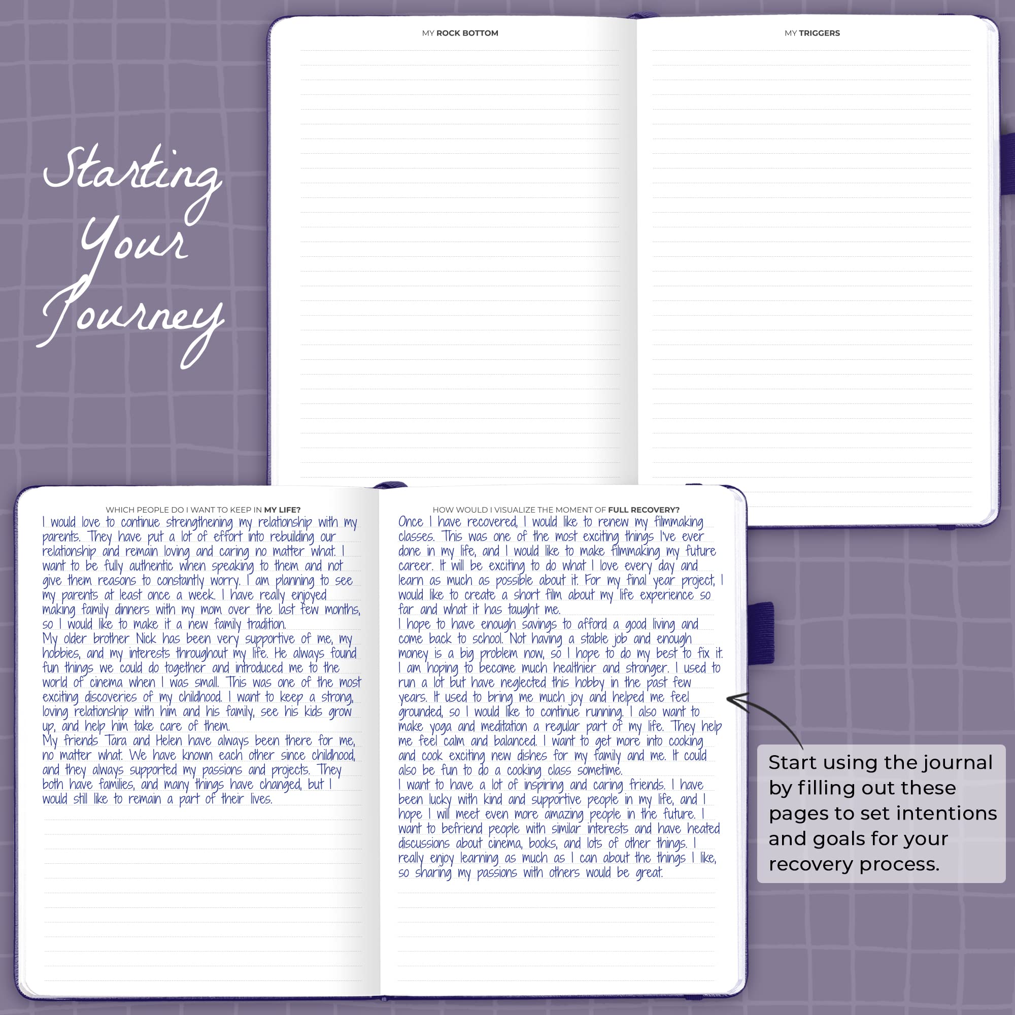 Clever Fox Addiction Recovery Journal, Guided Sobriety Workbook for Alcohol Drug, Gambling, Eating & Other Addictions - Image 2